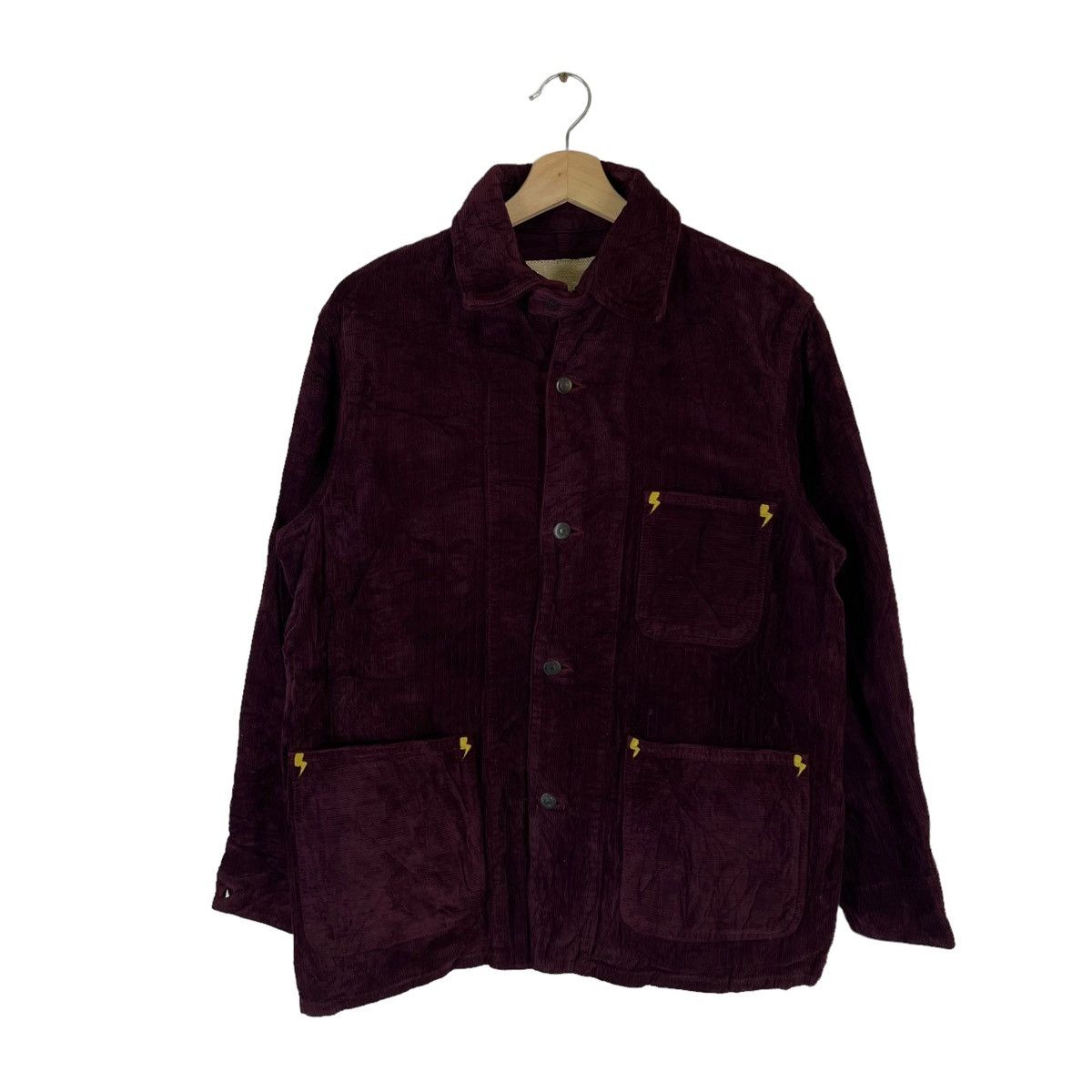 VINTAGE CORDUROY HIKORY CHORE JACKET SPAZ JAPAN