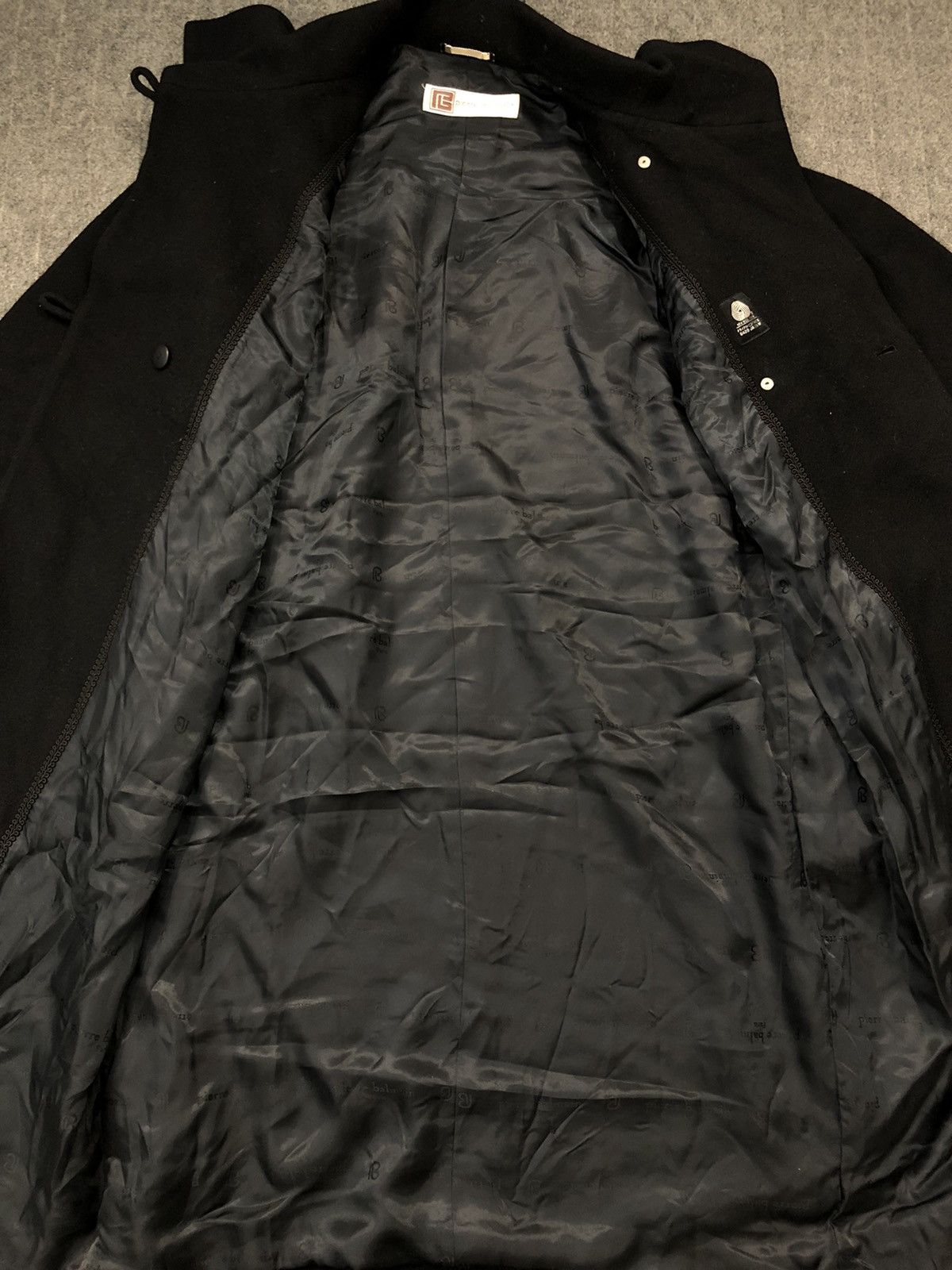 Designer × Pierre Balmain Pierre Balmain Paris Side Breast Button Padded Parka Jacket Size US M / EU 48-50 / 2 - 5 Thumbnail