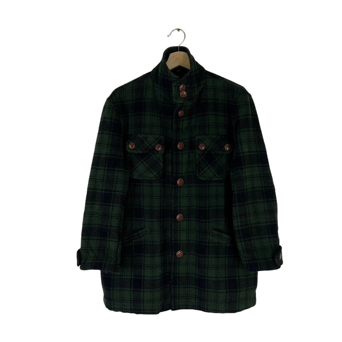 Japanese Brand × Vintage VINTAGE WOOL JACKET TARTAN DESIGN Size US L / EU 52-54 / 3 - 8 Thumbnail