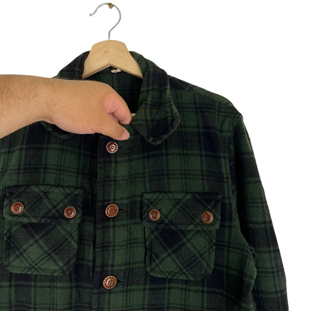 Japanese Brand × Vintage VINTAGE WOOL JACKET TARTAN DESIGN Size US L / EU 52-54 / 3 - 4 Thumbnail