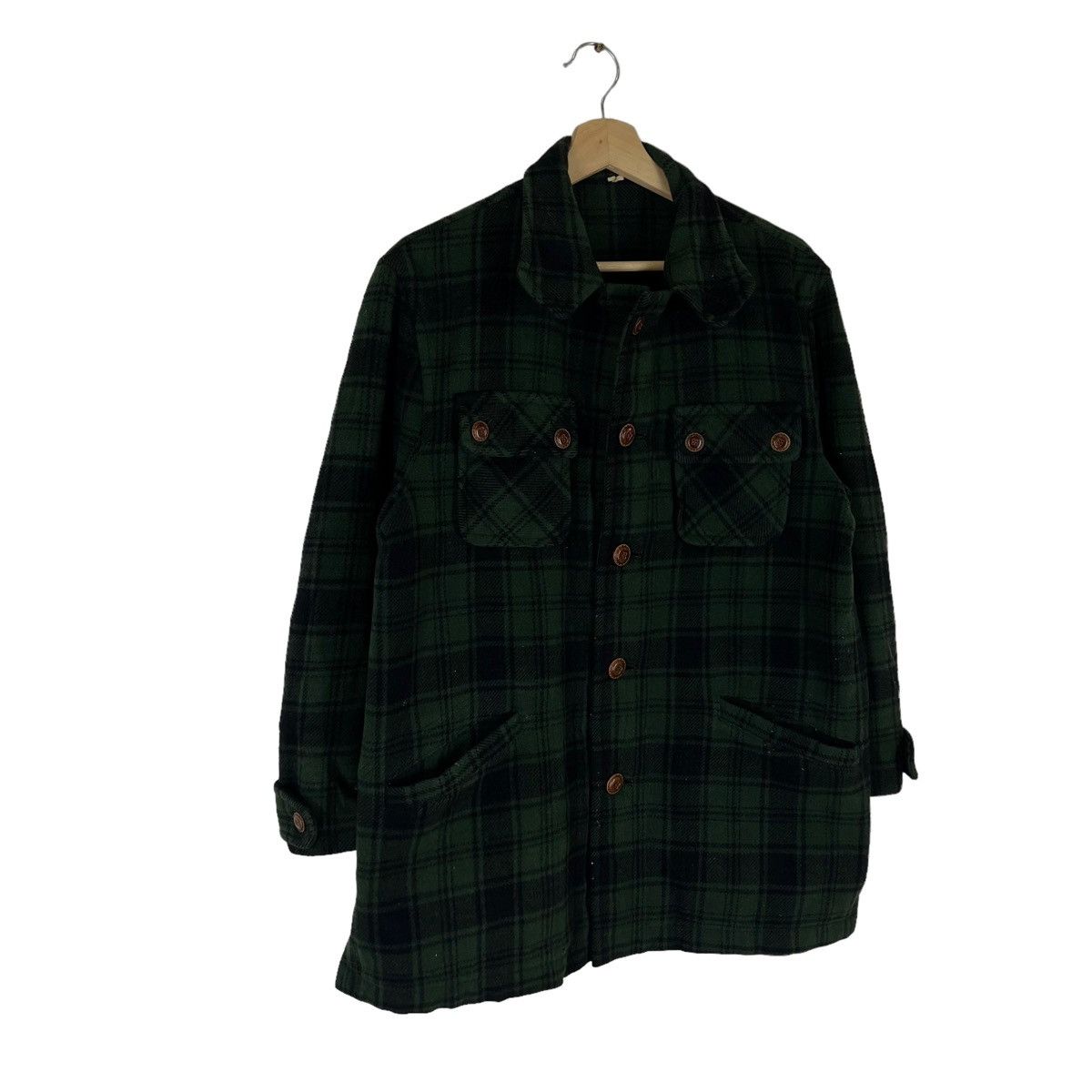 Japanese Brand × Vintage VINTAGE WOOL JACKET TARTAN DESIGN Size US L / EU 52-54 / 3 - 3 Thumbnail