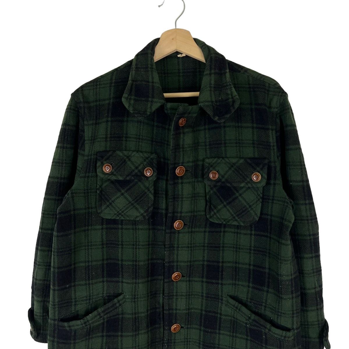 Japanese Brand × Vintage VINTAGE WOOL JACKET TARTAN DESIGN Size US L / EU 52-54 / 3 - 2 Thumbnail