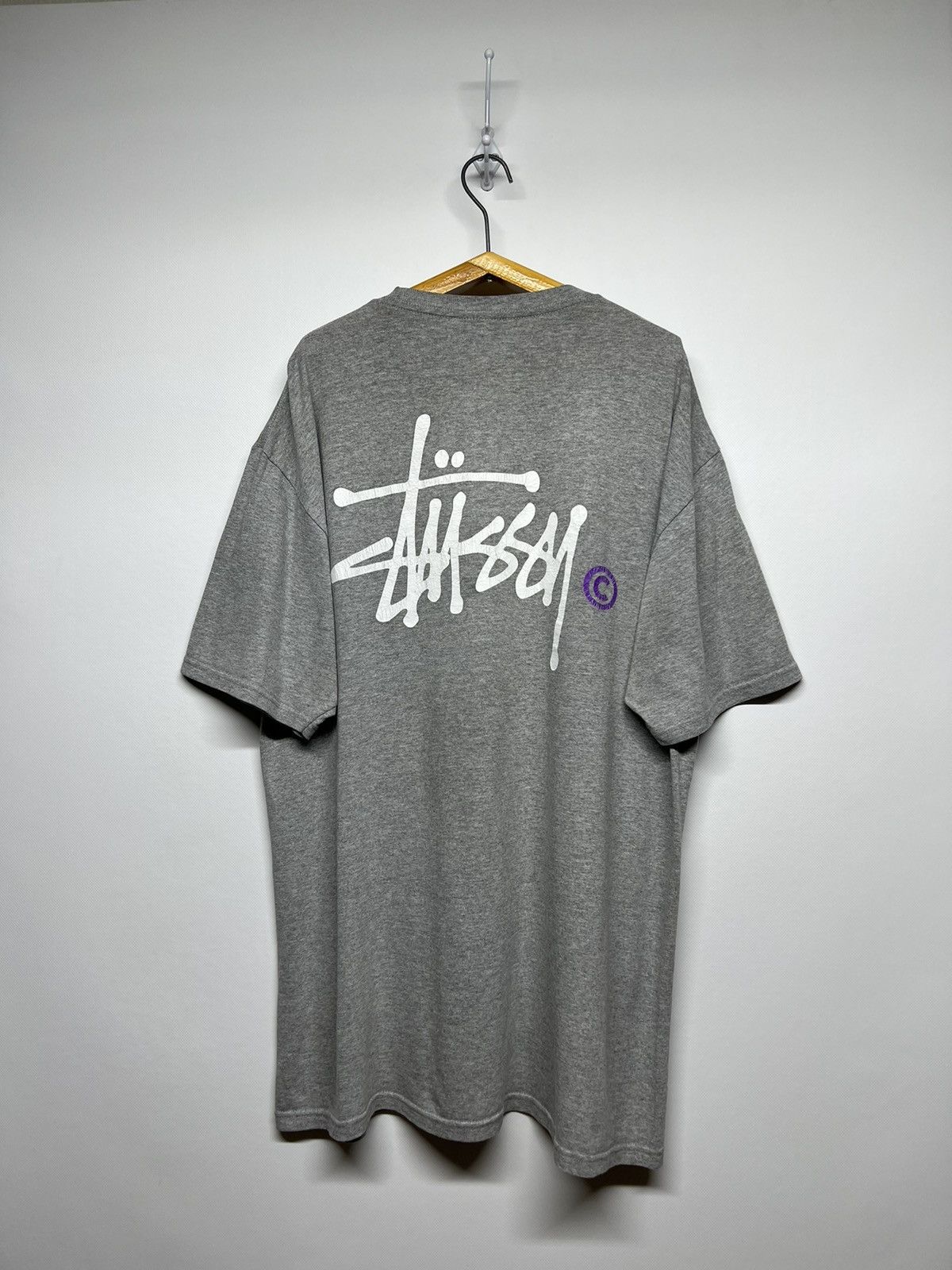Stussy Vintage Y2k Stussy 🩶 Big Logo T-Shirt 00’s Size US L / EU 52-54 / 3 - 5 Thumbnail