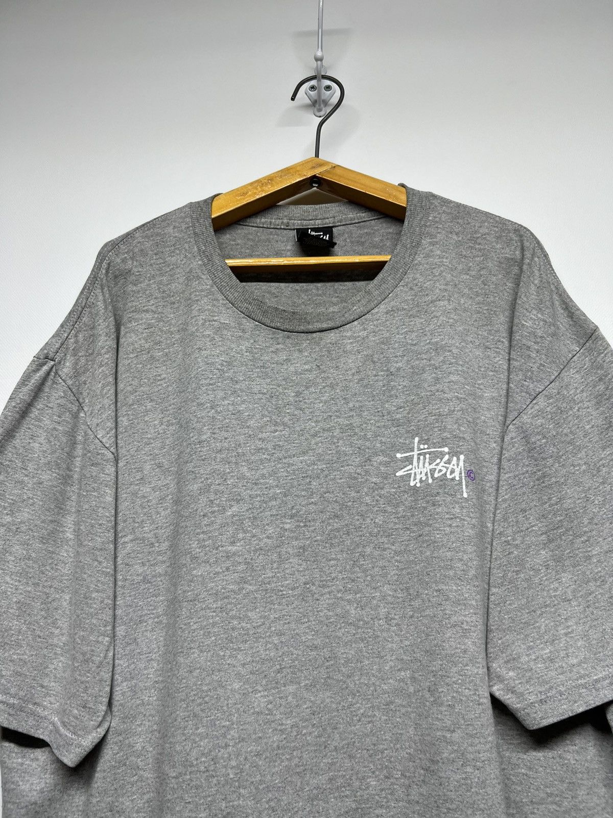 Stussy Vintage Y2k Stussy 🩶 Big Logo T-Shirt 00’s Size US L / EU 52-54 / 3 - 1 Thumbnail