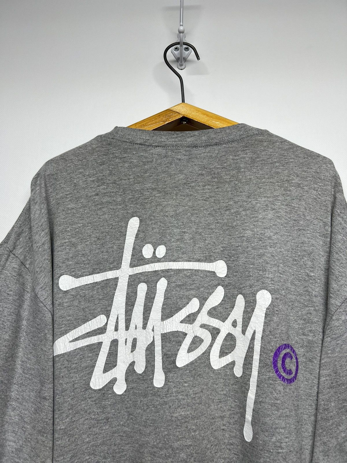 Stussy Vintage Y2k Stussy 🩶 Big Logo T-Shirt 00’s Size US L / EU 52-54 / 3 - 2 Thumbnail