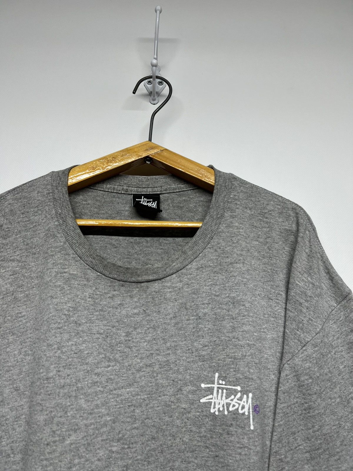 Stussy Vintage Y2k Stussy 🩶 Big Logo T-Shirt 00’s Size US L / EU 52-54 / 3 - 6 Thumbnail