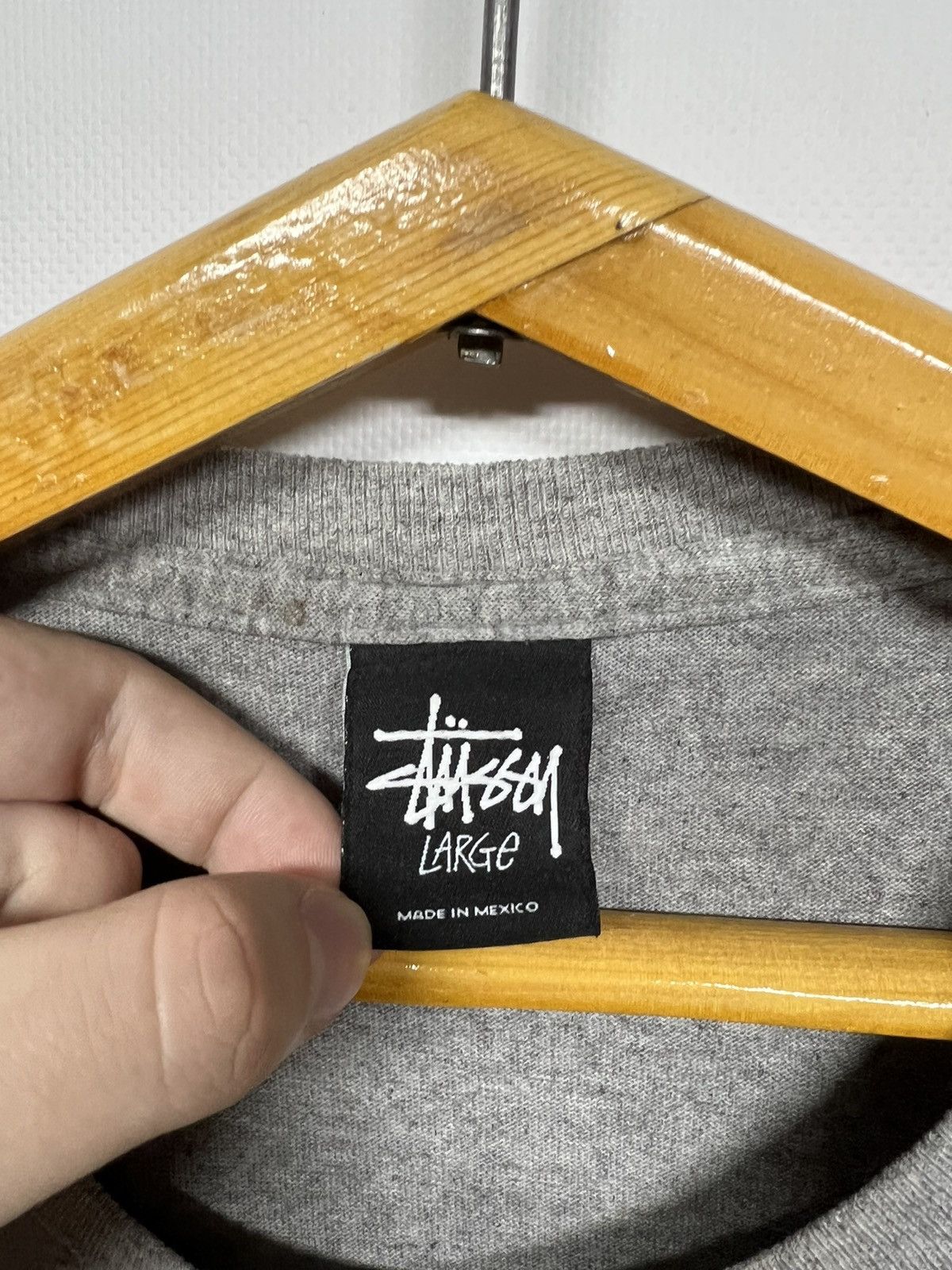 Stussy Vintage Y2k Stussy 🩶 Big Logo T-Shirt 00’s Size US L / EU 52-54 / 3 - 10 Thumbnail