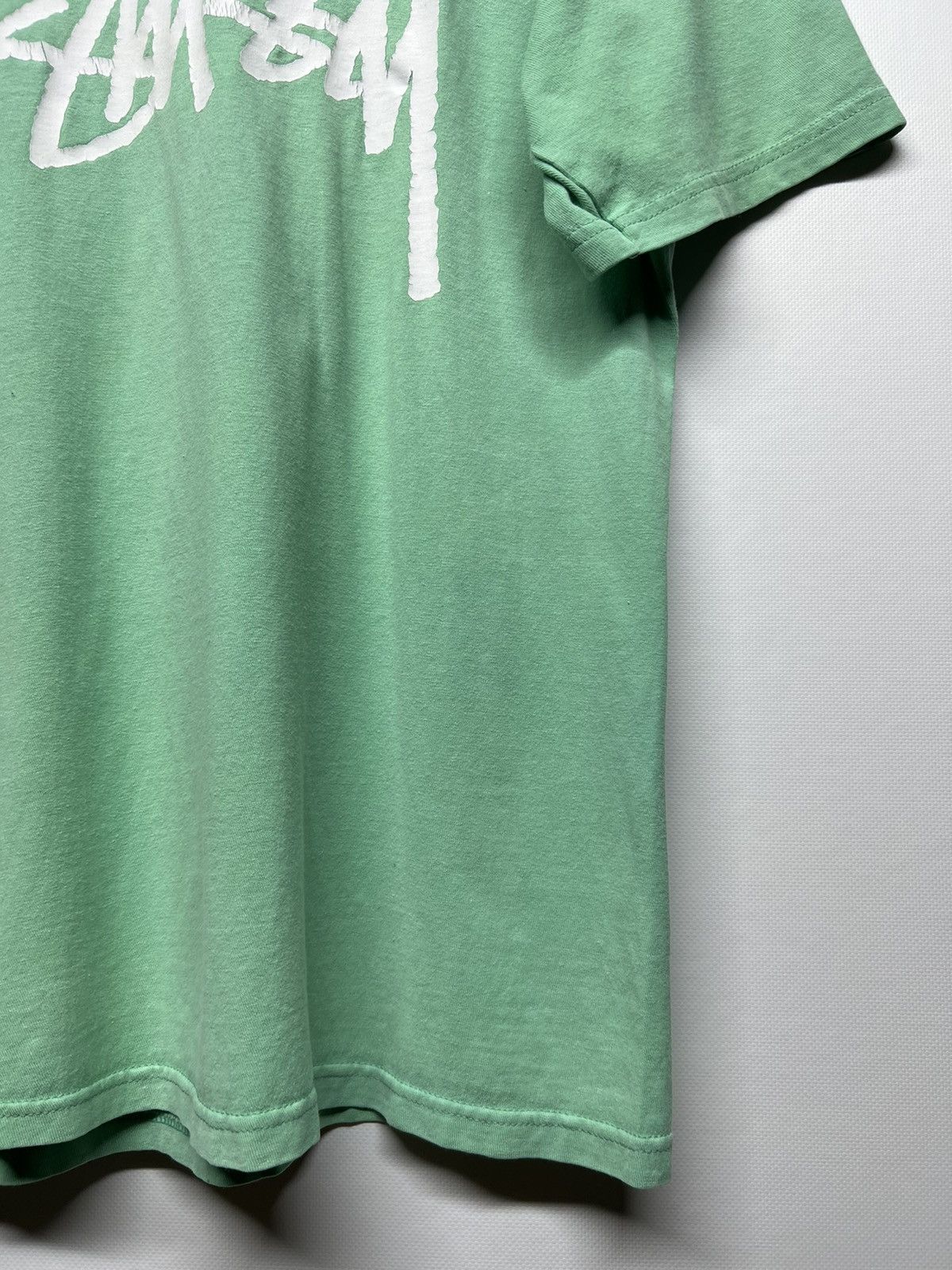 Stussy Vintage Y2k Stussy 💚 Spell Out Big Logo T-Shirt 00’s Size US S / EU 44-46 / 1 - 3 Thumbnail