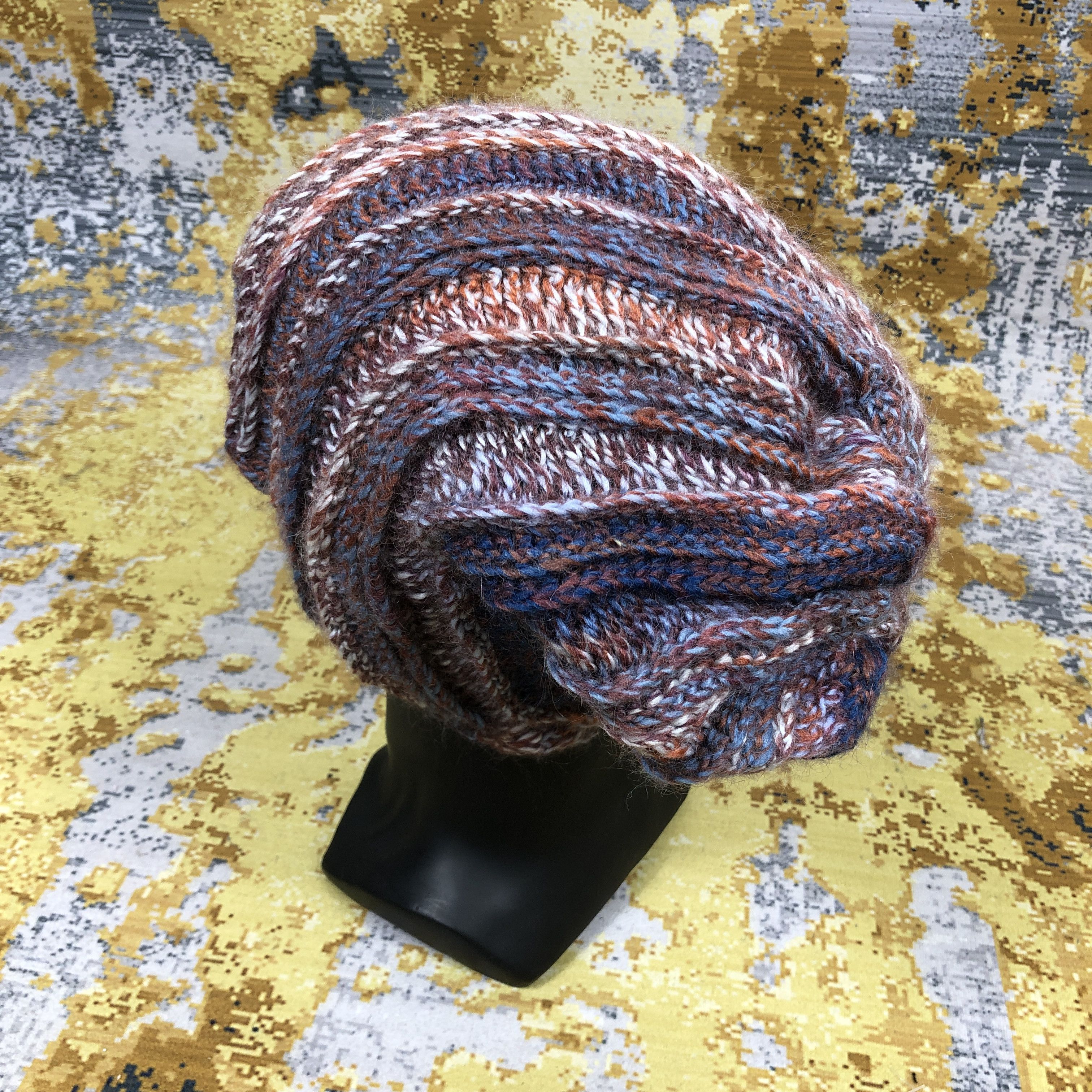 Vintage Vintage Unknown Slouchy Knit Beanie Hat B1566 Size ONE SIZE - 2 Thumbnail