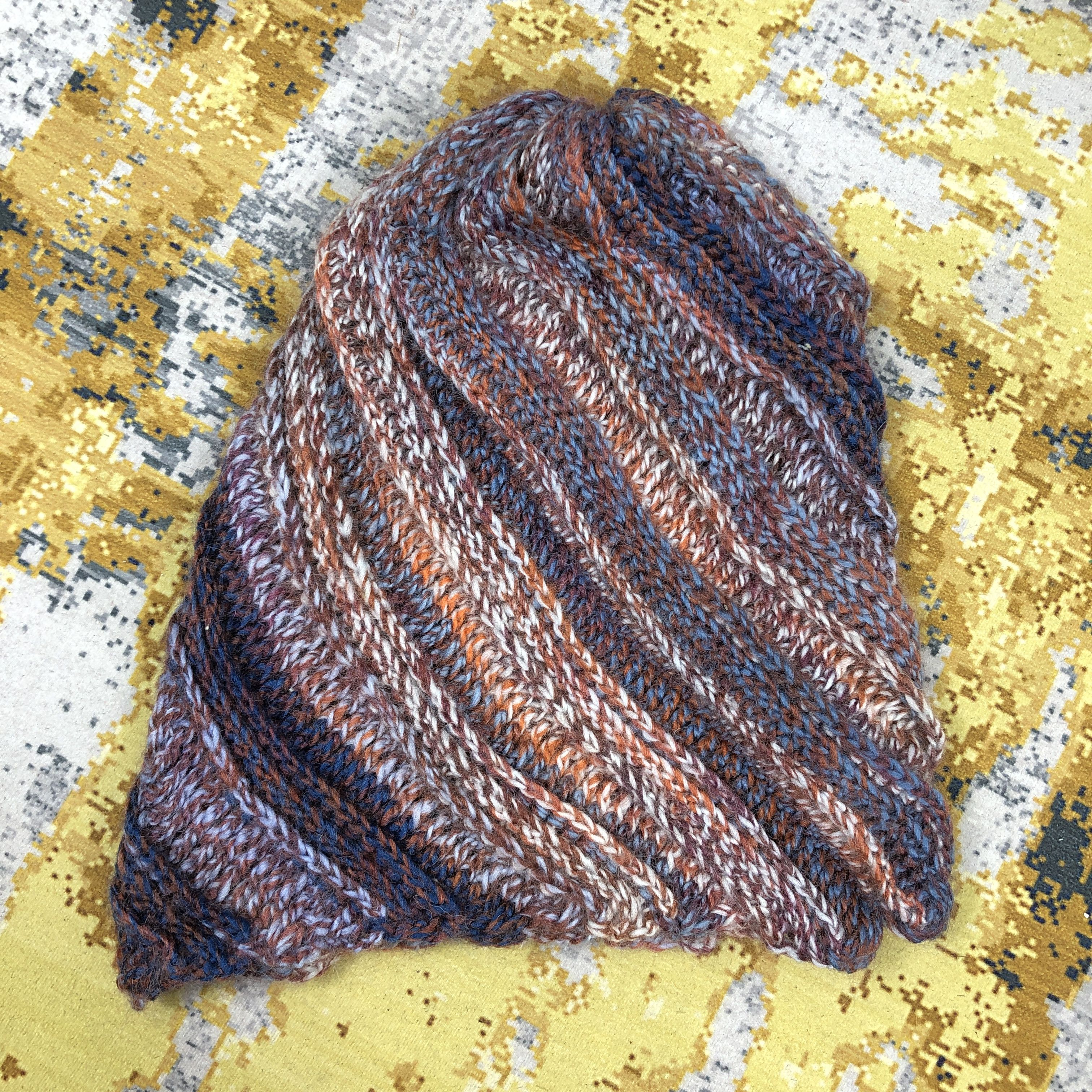 Vintage Vintage Unknown Slouchy Knit Beanie Hat B1566 Size ONE SIZE - 4 Thumbnail