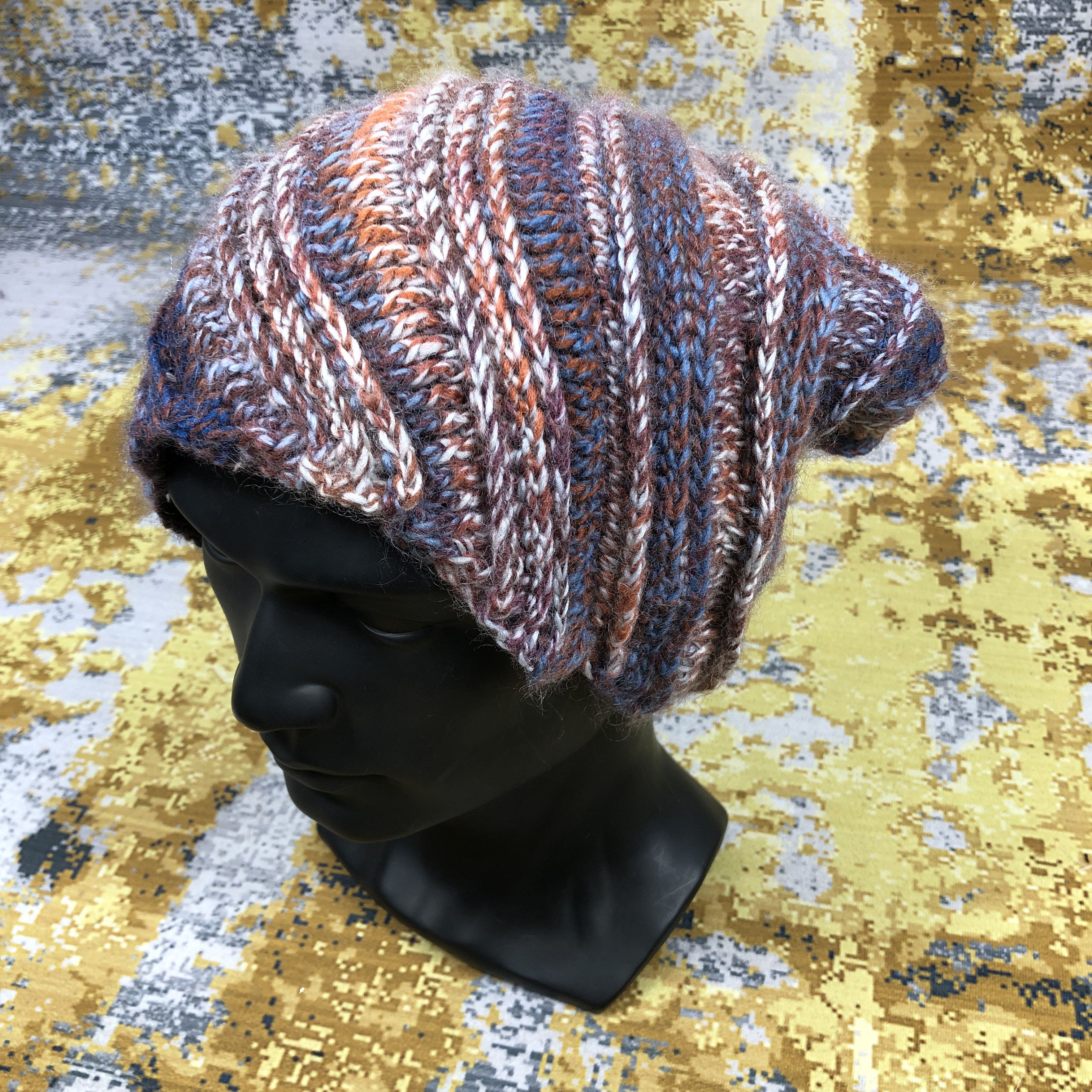Vintage Vintage Unknown Slouchy Knit Beanie Hat B1566 Size ONE SIZE - 1 Thumbnail