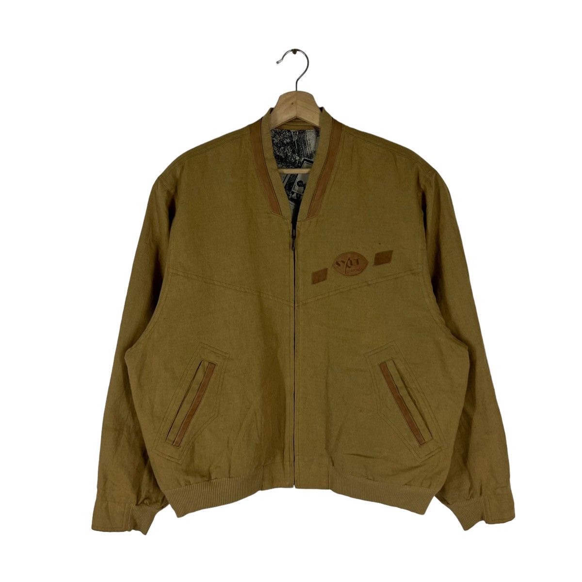 Japanese Brand VINTAGE BOMBER JACKET SYLIT BY MARCUS KAISER Size US M / EU 48-50 / 2 - 1 Thumbnail
