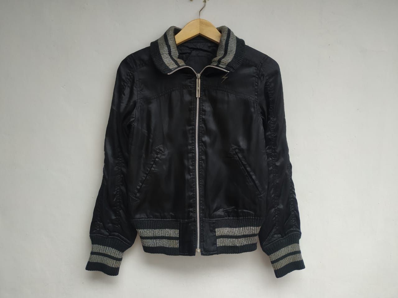 Hysteric Glamour Women S, Hysteric Glamour Satin Bomber Jacket Size XS / US 0-2 / IT 36-38 - 11 Thumbnail