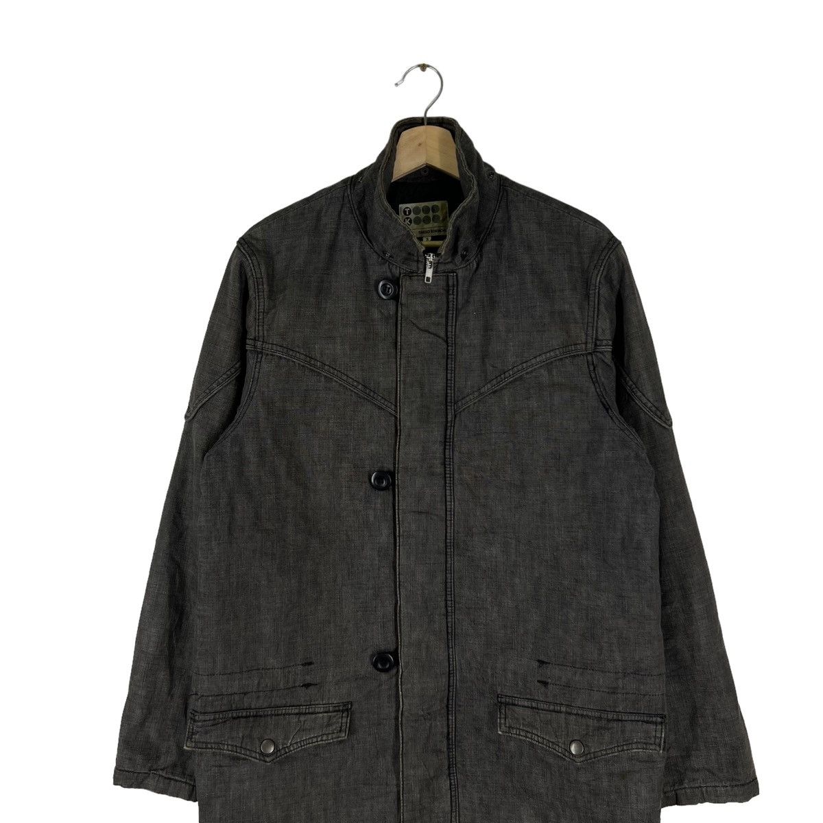 Japanese Brand VINTAGE HIKORY CHORE JACKET TAKEO KIKUCHI JAPAN Size US M / EU 48-50 / 2 - 2 Thumbnail