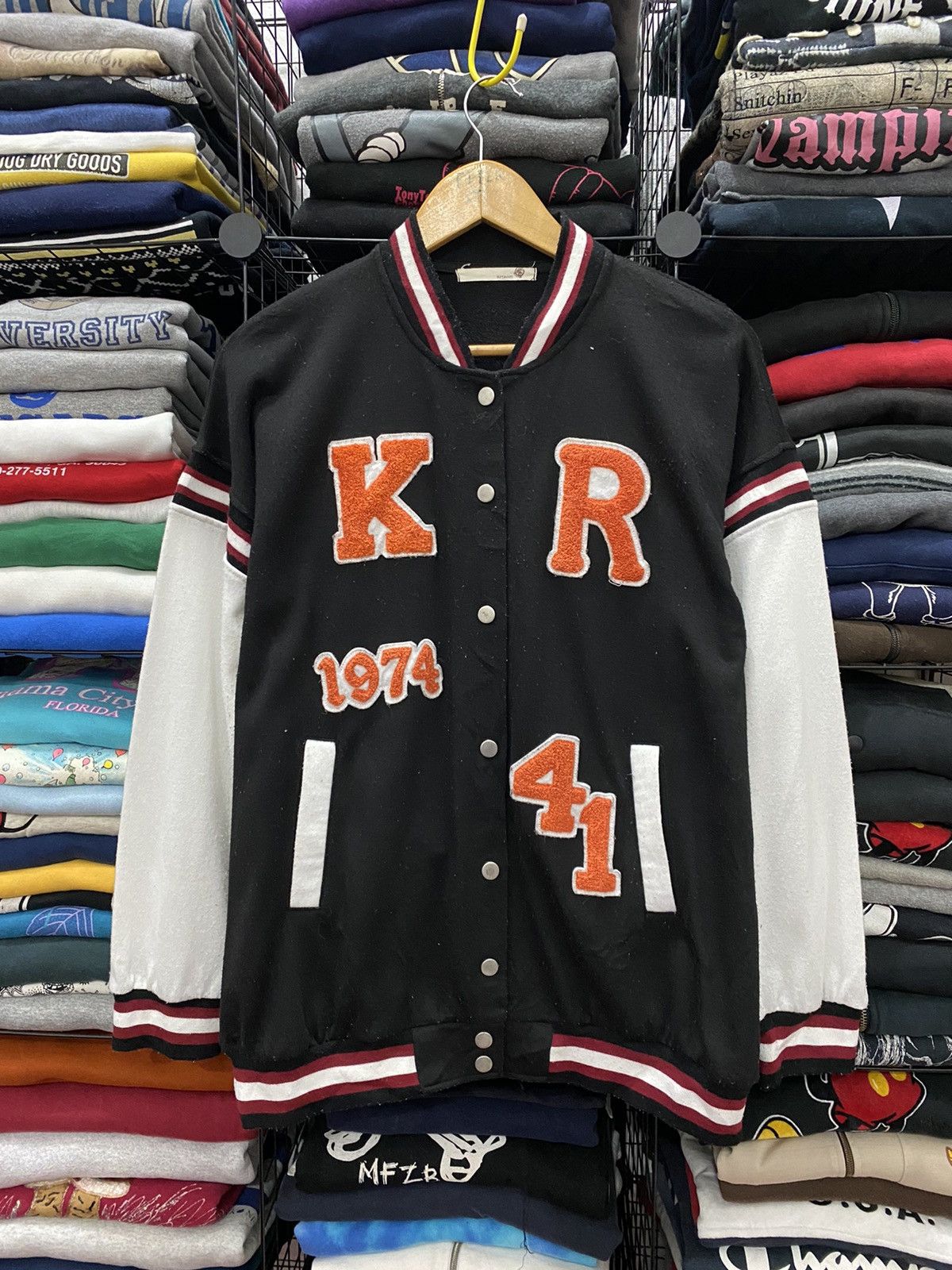 Japanese Brand GK RAK ESTACOT VARSITY POLYESTER SWEATER Size US M / EU 48-50 / 2 - 1 Thumbnail