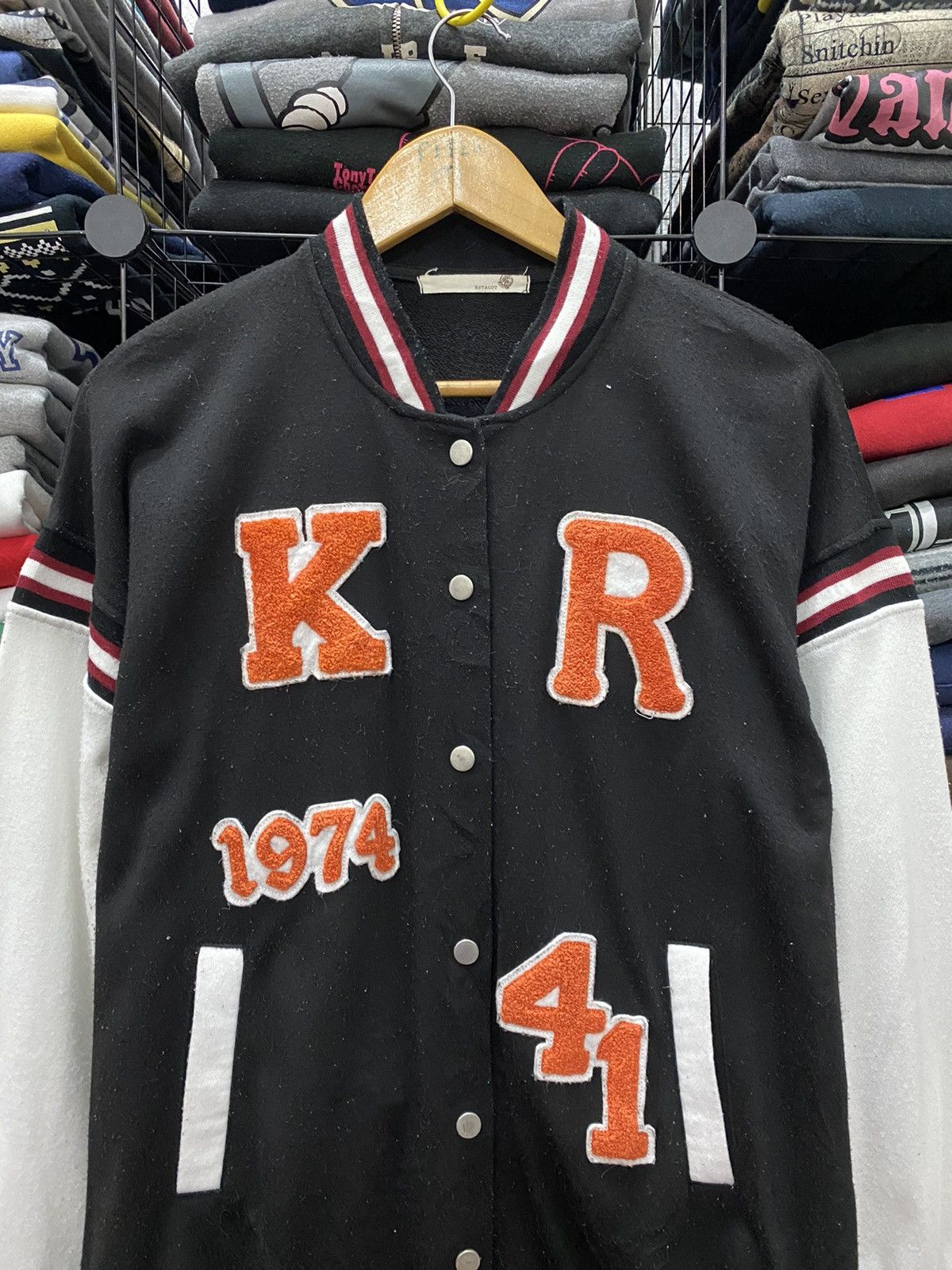 Japanese Brand GK RAK ESTACOT VARSITY POLYESTER SWEATER Size US M / EU 48-50 / 2 - 3 Thumbnail
