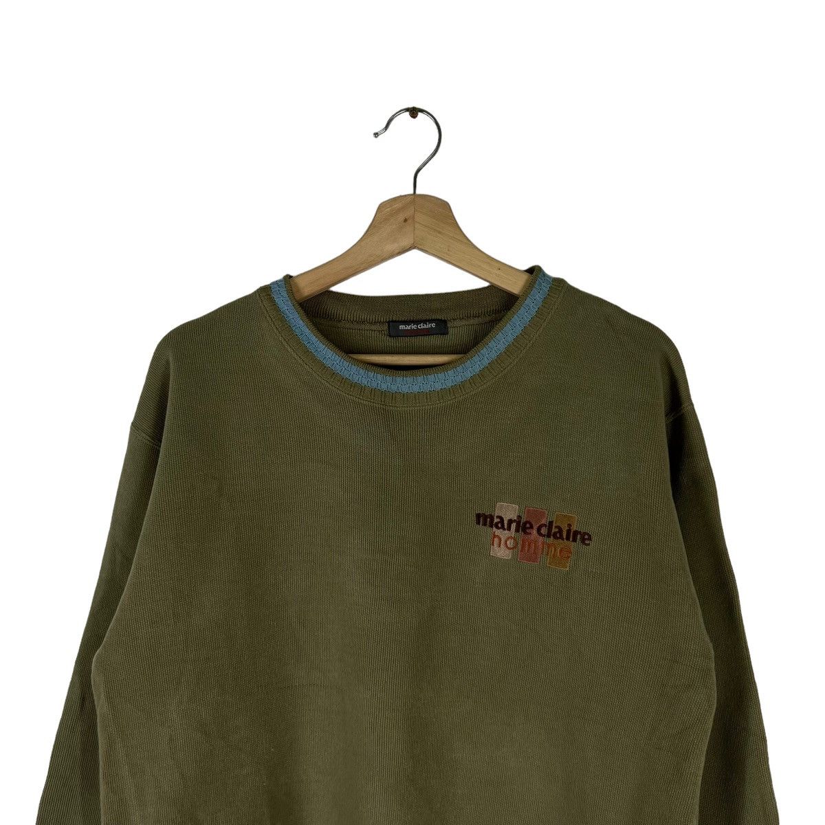 Japanese Brand VINTAGE MARIE CLAIRE HOMME SEWATSHIRT BIG LOGO Size US M / EU 48-50 / 2 - 2 Thumbnail