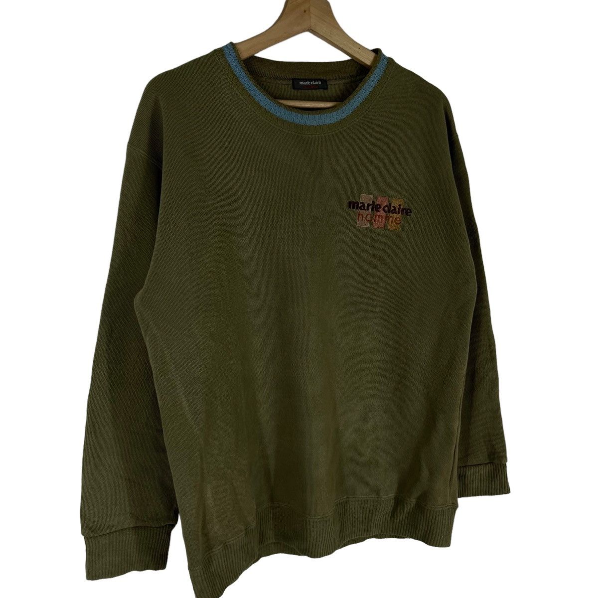 Japanese Brand VINTAGE MARIE CLAIRE HOMME SEWATSHIRT BIG LOGO Size US M / EU 48-50 / 2 - 3 Thumbnail