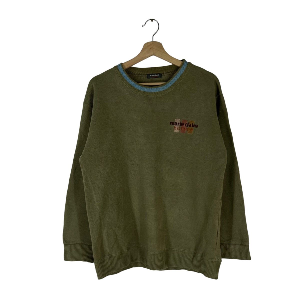 Japanese Brand VINTAGE MARIE CLAIRE HOMME SEWATSHIRT BIG LOGO Size US M / EU 48-50 / 2 - 1 Thumbnail