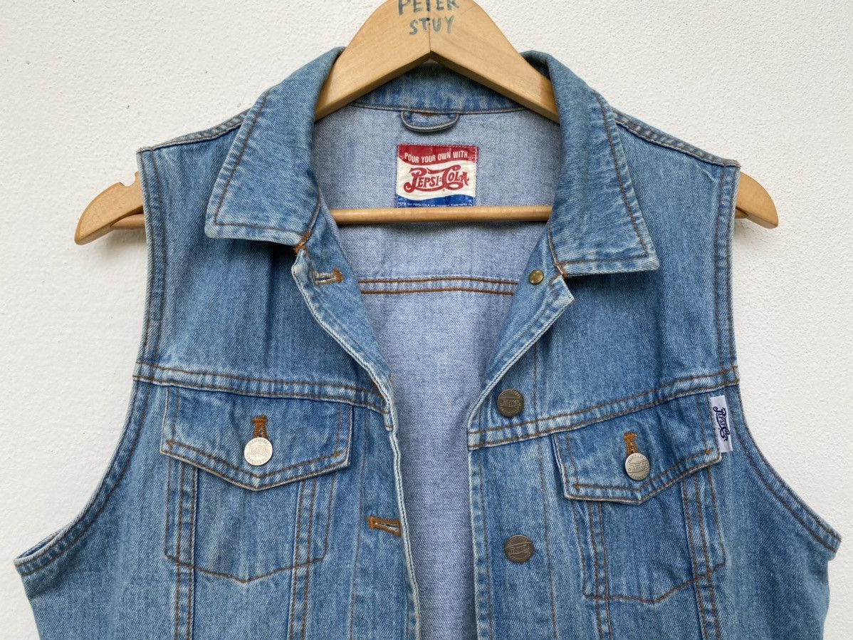 Coca Cola × Vintage G8 🔥RARE PEPSI-COLA DENIME VEST STYLE Size US S / EU 44-46 / 1 - 3 Thumbnail