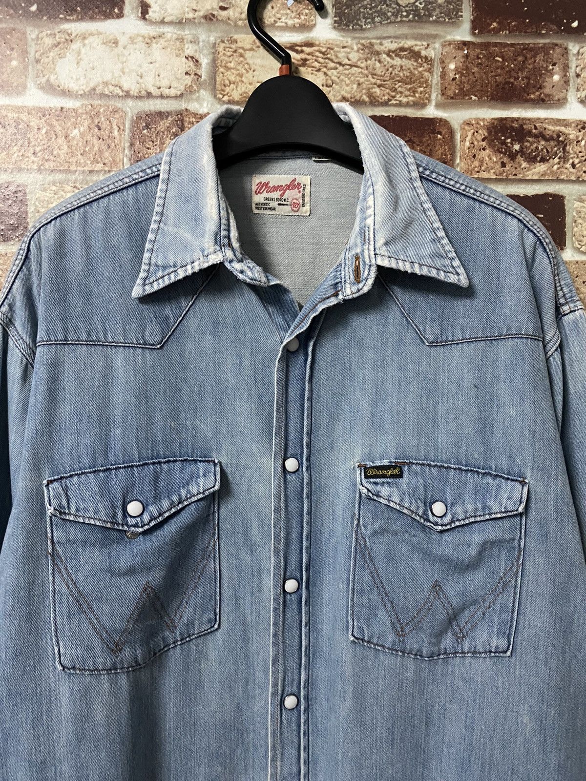 Wrangler Vintage Wrangler Stone Button Jacket Size US L / EU 52-54 / 3 - 3 Thumbnail