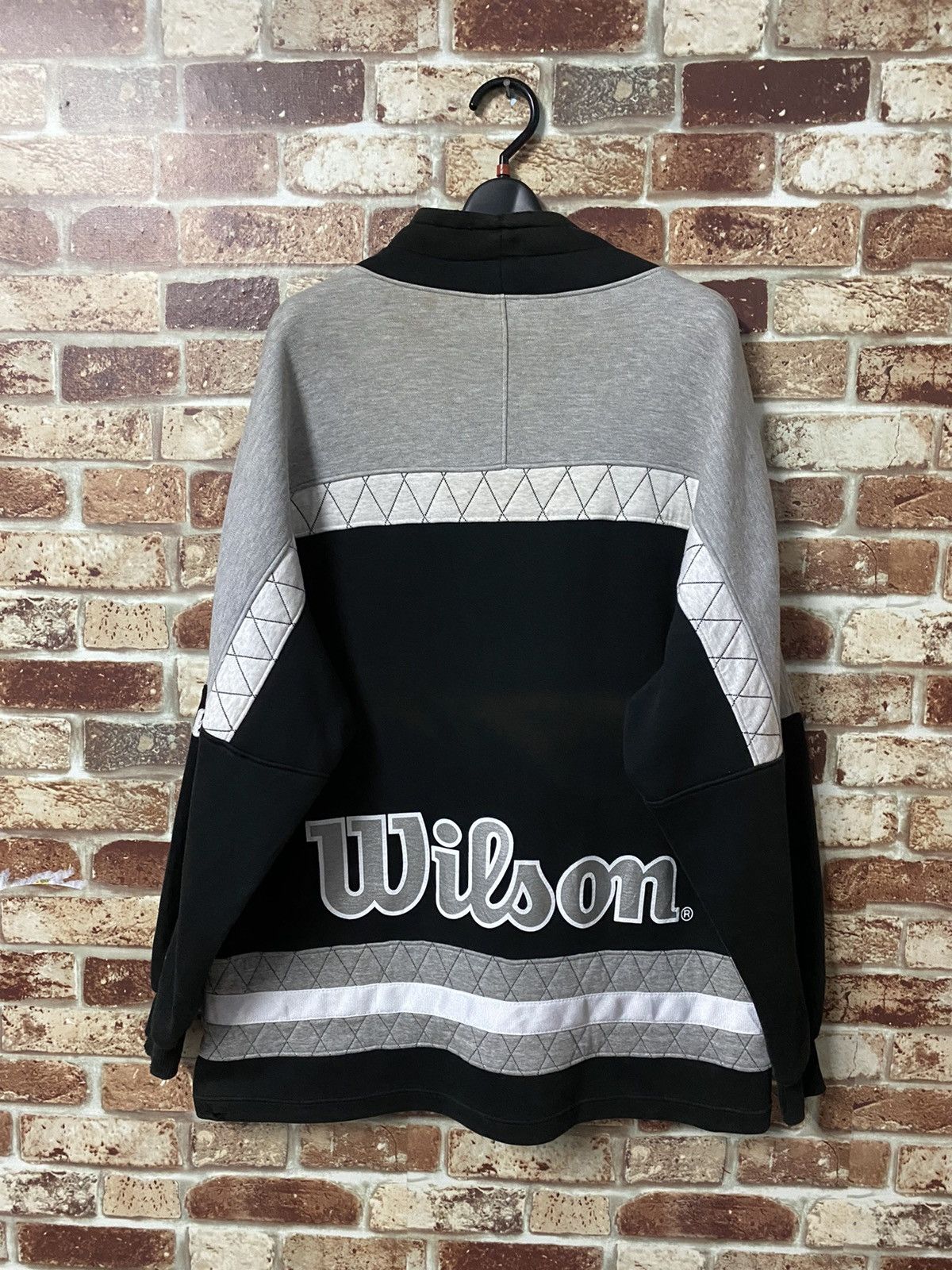 Vintage × Wilson GK142 VINTAGE WILSON BIG LOGO SPELLOUT SWEATER Size US L / EU 52-54 / 3 - 2 Thumbnail