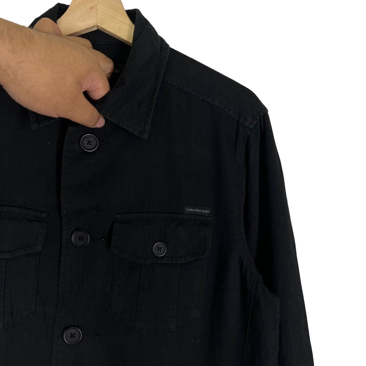 Japanese Brand VINTAGE CALVIN KLEIN JEANS JAPAN SHIRT BUTTON UPS Size US L / EU 52-54 / 3 - 4 Thumbnail