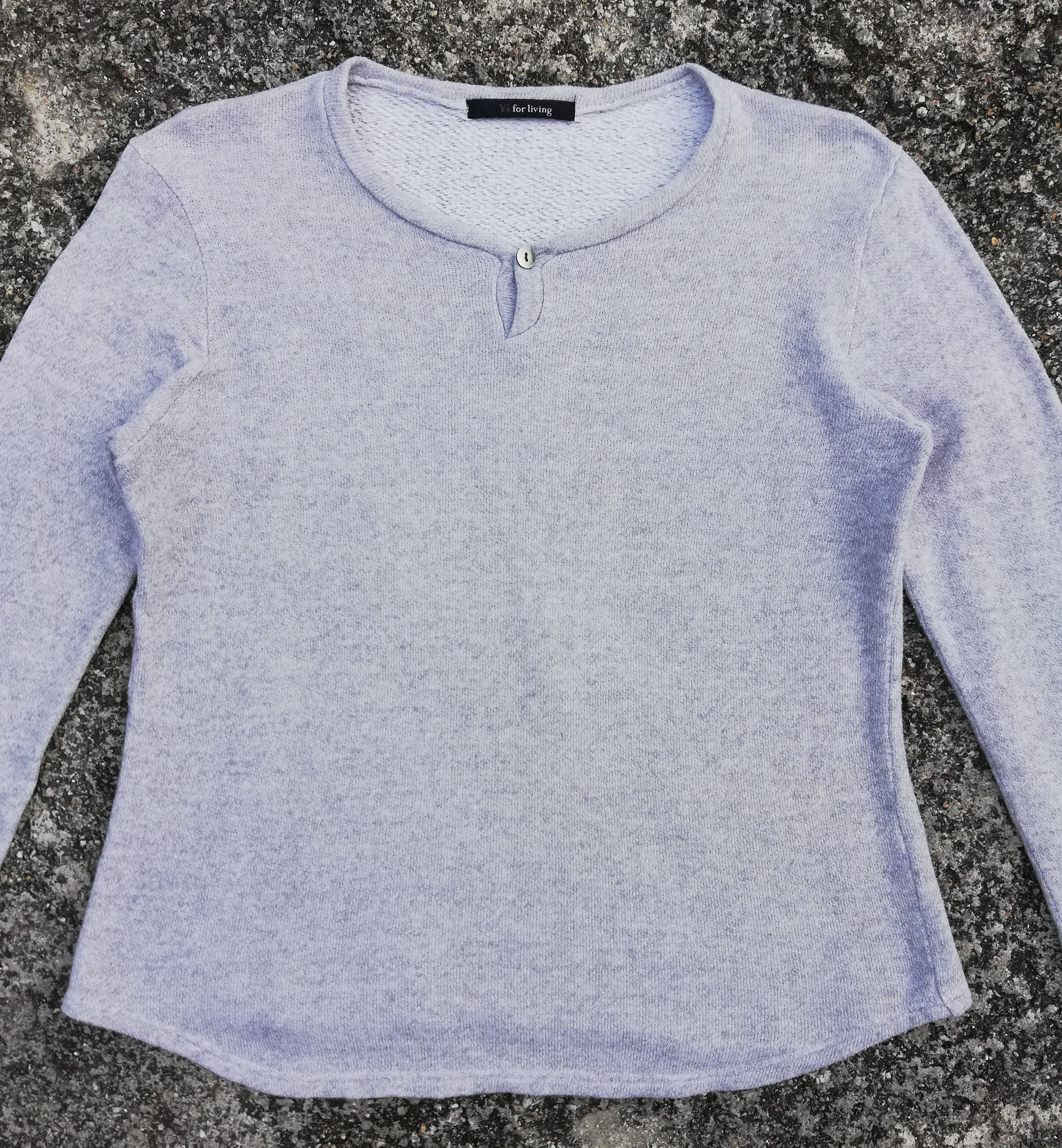 Y's for Men × Yohji Yamamoto 🔥Y's For Living By Yohji Yamamoto Long Sleeve Sweatshirt🔥 Size US S / EU 44-46 / 1 - 4 Thumbnail
