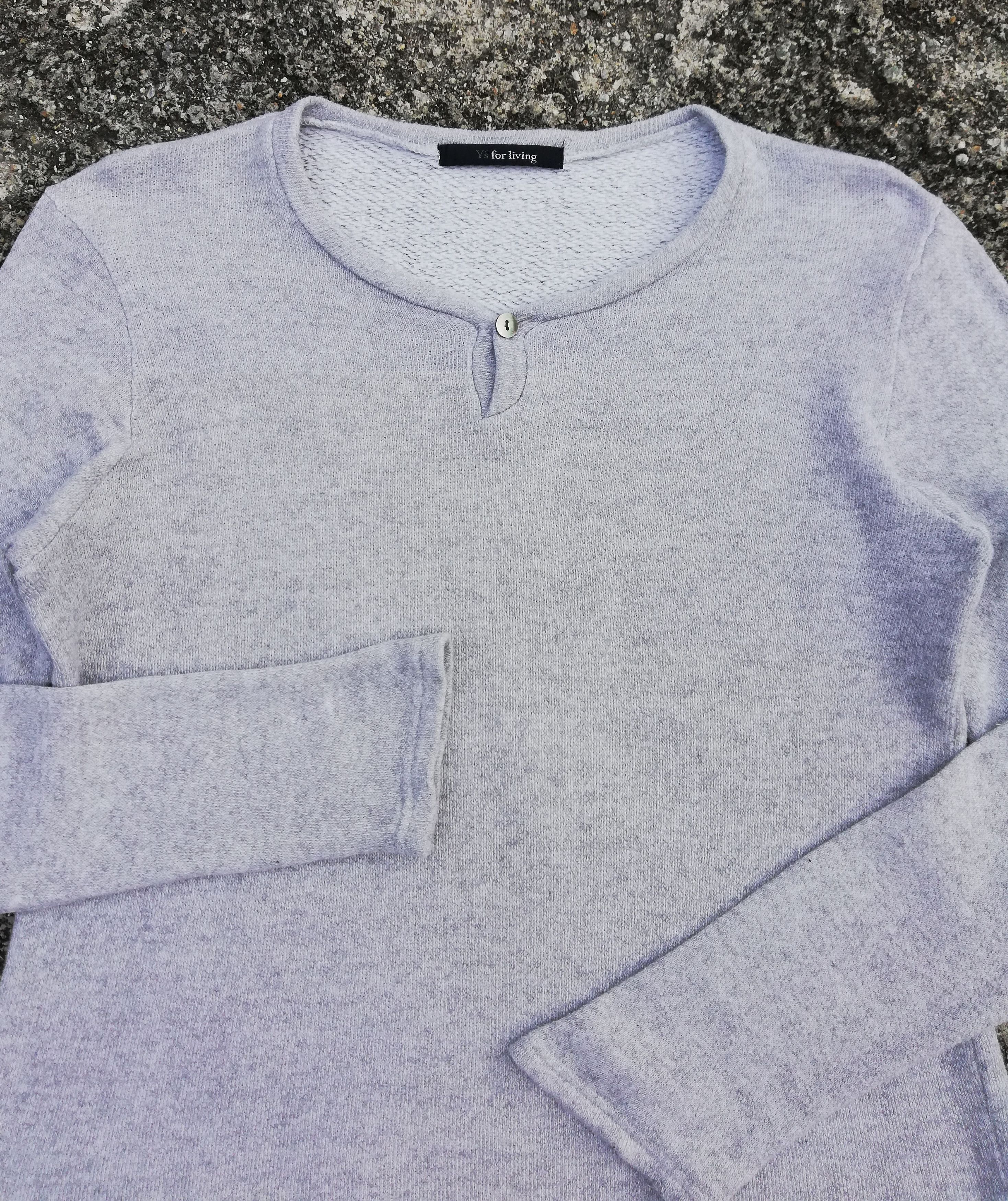 Y's for Men × Yohji Yamamoto 🔥Y's For Living By Yohji Yamamoto Long Sleeve Sweatshirt🔥 Size US S / EU 44-46 / 1 - 2 Thumbnail