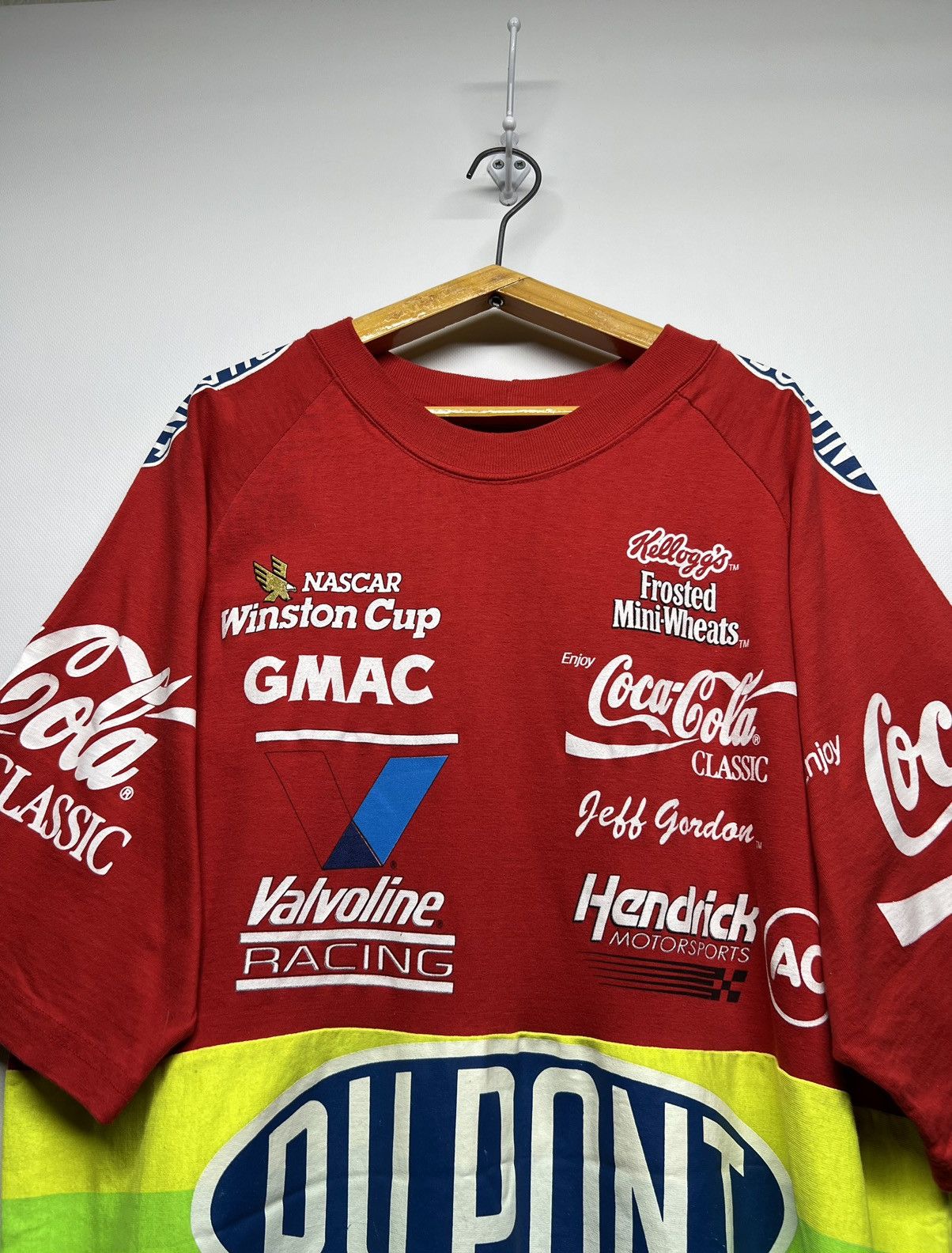NASCAR × Vintage Vintage Rare NASCAR Racing Winston Cup Du Point T-Shirt 90’s Size US XL / EU 56 / 4 - 3 Thumbnail