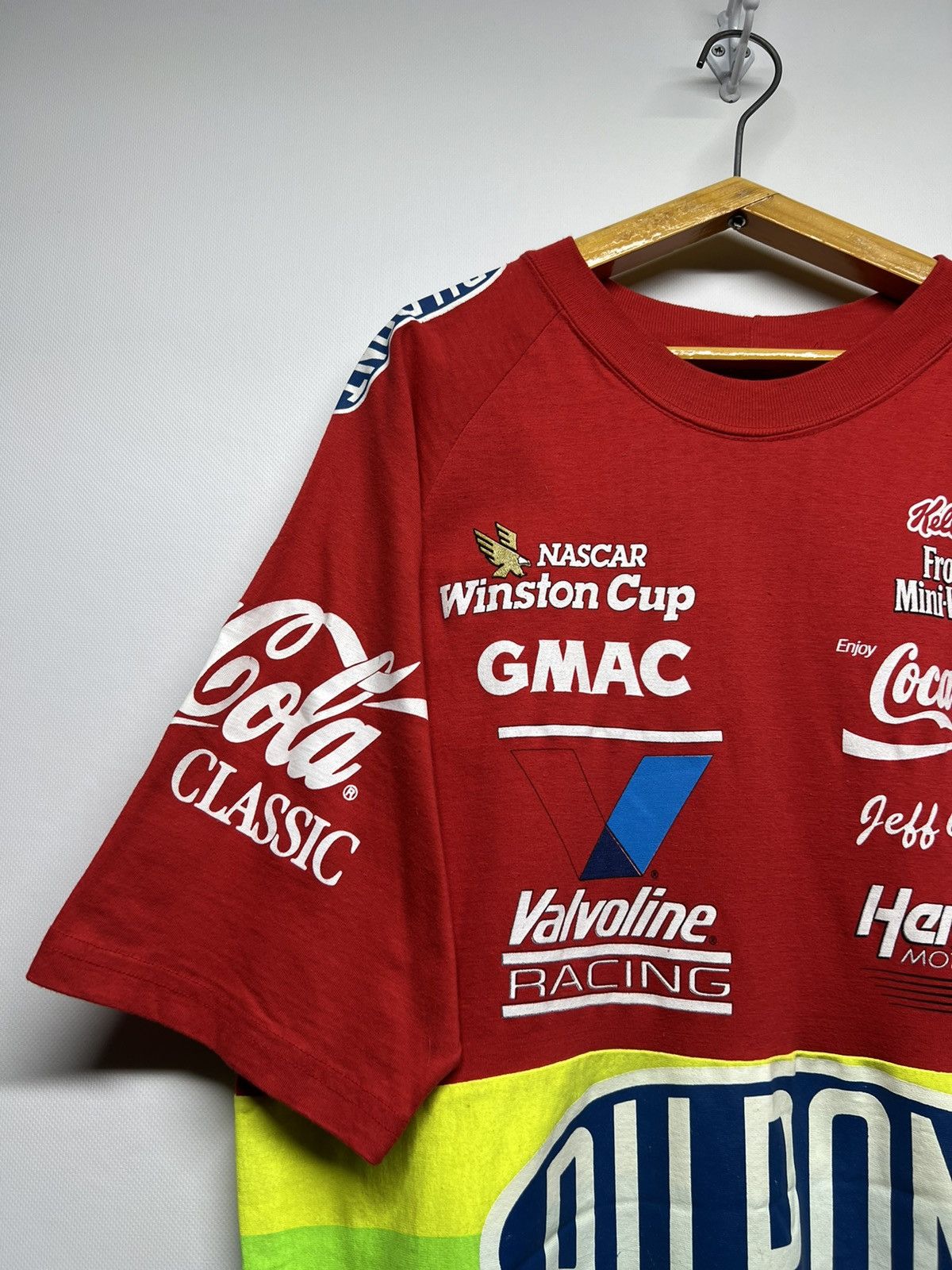 NASCAR Vintage Rare NASCAR Racing Winston Cup Du Point T-Shirt 90’s Size US XL / EU 56 / 4 - 3 Thumbnail