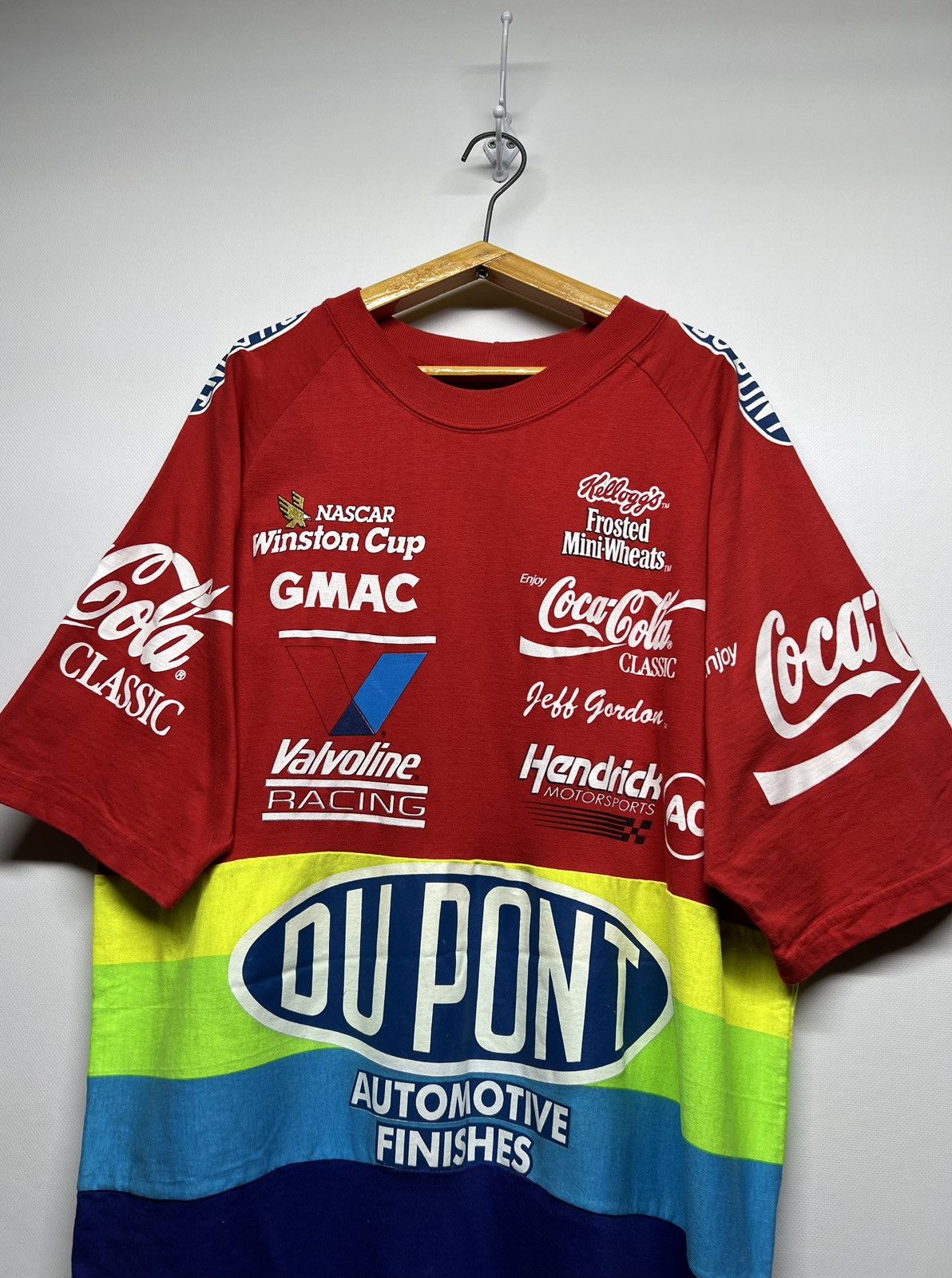 NASCAR Vintage Rare NASCAR Racing Winston Cup Du Point T-Shirt 90’s Size US XL / EU 56 / 4 - 1 Thumbnail