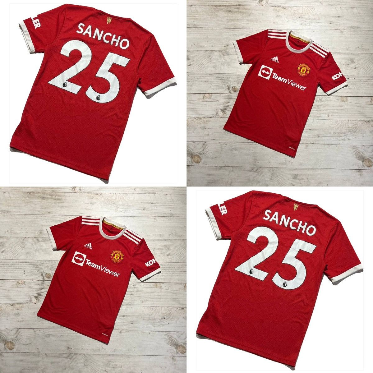 Adidas Adidas Manchester United 2021/2022 Sancho #25 Home Shirt Size US XS / EU 42 / 0 - 2 Thumbnail