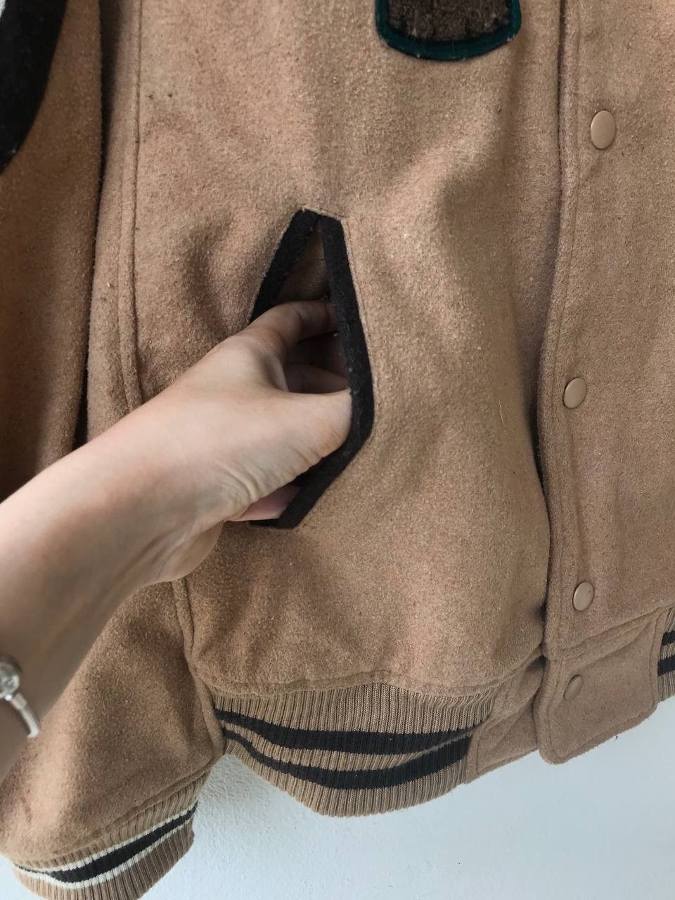 Japanese Brand COFFEE LOVERS UNIQUE HEM TAIL WIDE LOOSE VARSITY JACKET Size US L / EU 52-54 / 3 - 8 Thumbnail