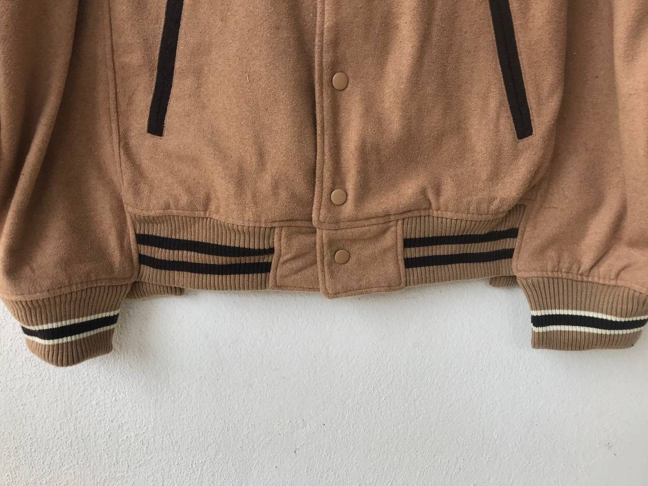 Japanese Brand COFFEE LOVERS UNIQUE HEM TAIL WIDE LOOSE VARSITY JACKET Size US L / EU 52-54 / 3 - 10 Thumbnail