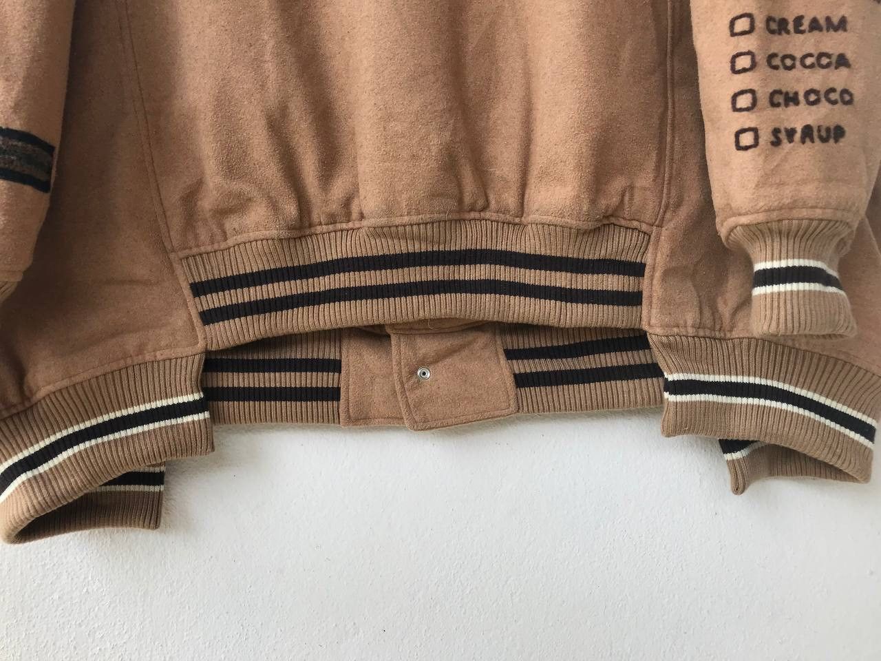 Japanese Brand COFFEE LOVERS UNIQUE HEM TAIL WIDE LOOSE VARSITY JACKET Size US L / EU 52-54 / 3 - 11 Thumbnail