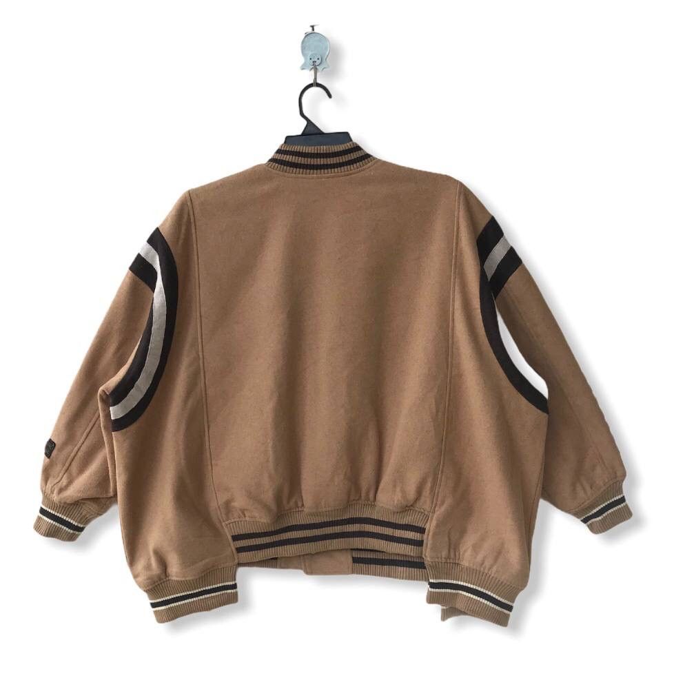 Japanese Brand COFFEE LOVERS UNIQUE HEM TAIL WIDE LOOSE VARSITY JACKET Size US L / EU 52-54 / 3 - 2 Thumbnail