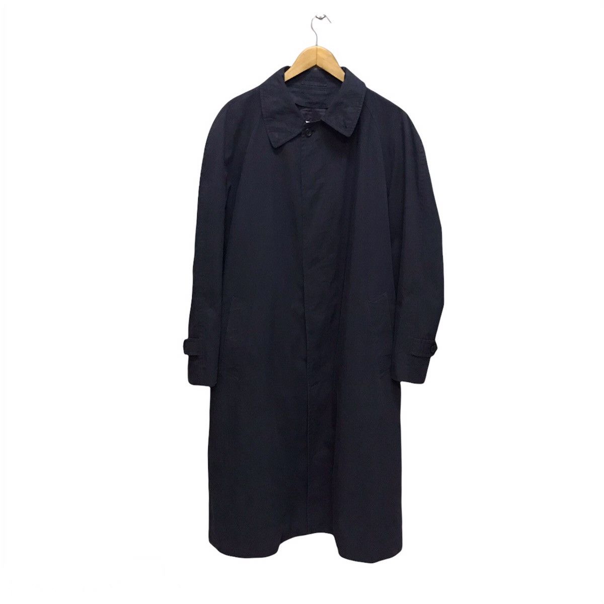 image of Issey Miyake Im Miyake Studio Long Coat in Navy Blue, Men's (Size XL)