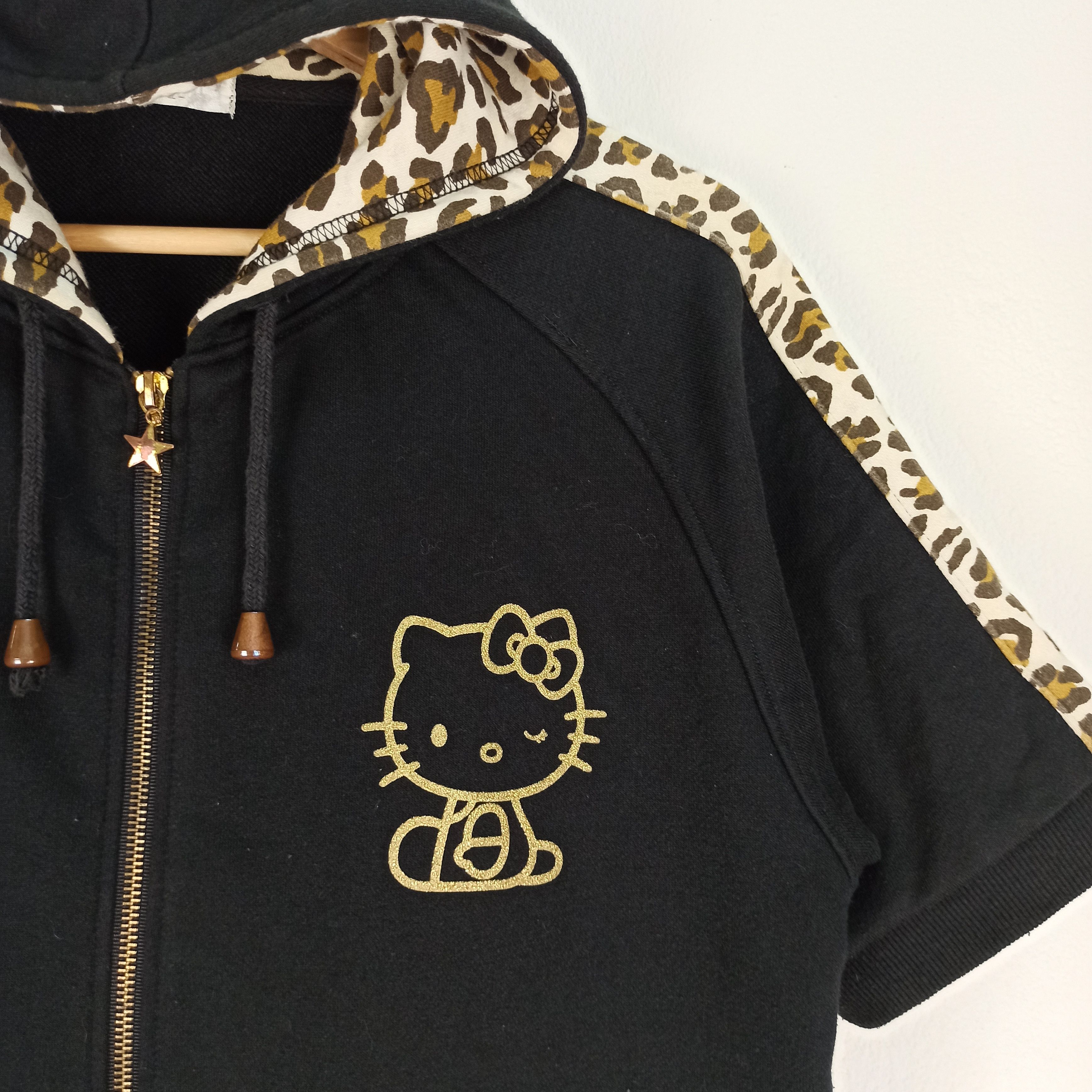 Cartoon Network Vintage Hello Kitty Hoodie Leopard Style Size US XL / EU 56 / 4 - 6 Thumbnail