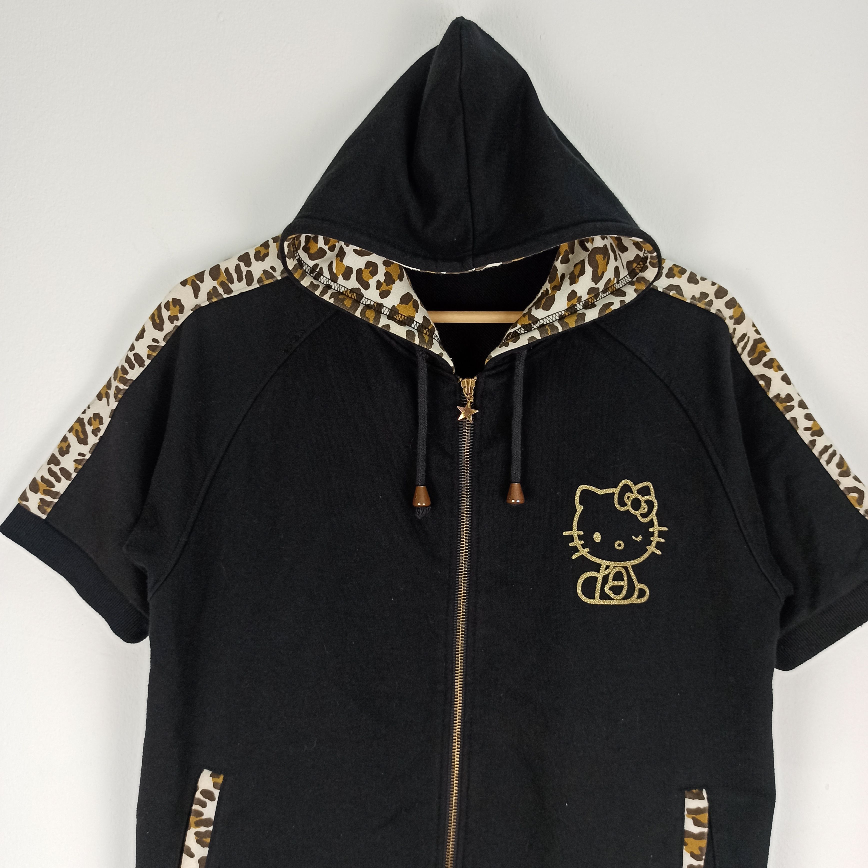 Cartoon Network Vintage Hello Kitty Hoodie Leopard Style Size US XL / EU 56 / 4 - 5 Thumbnail