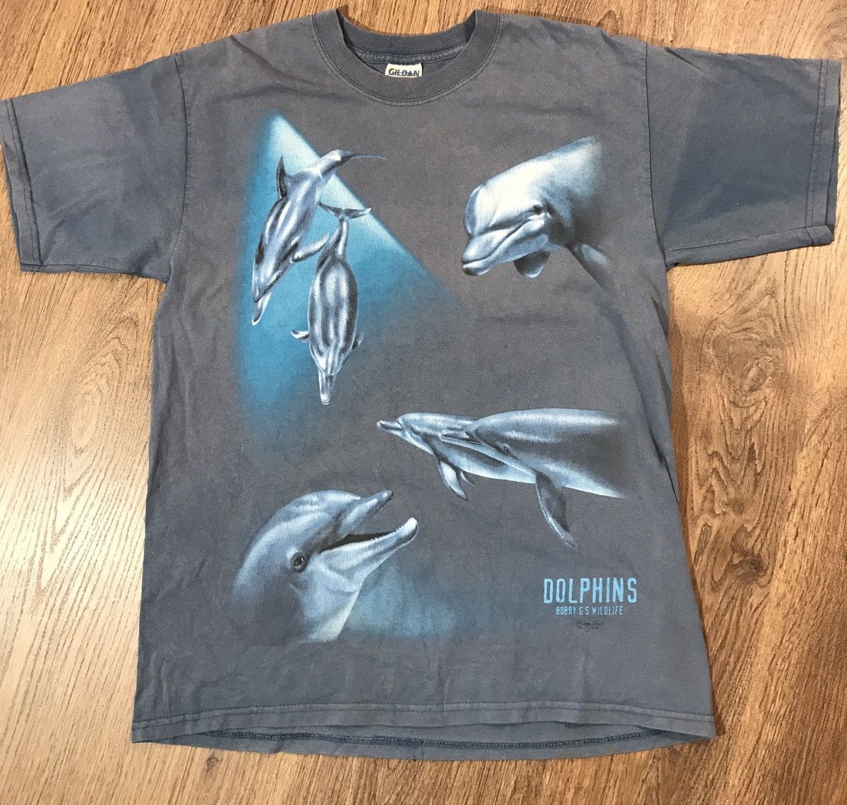 Vintage Vintage 90s Dolphins Size US L / EU 52-54 / 3 - 1 Thumbnail