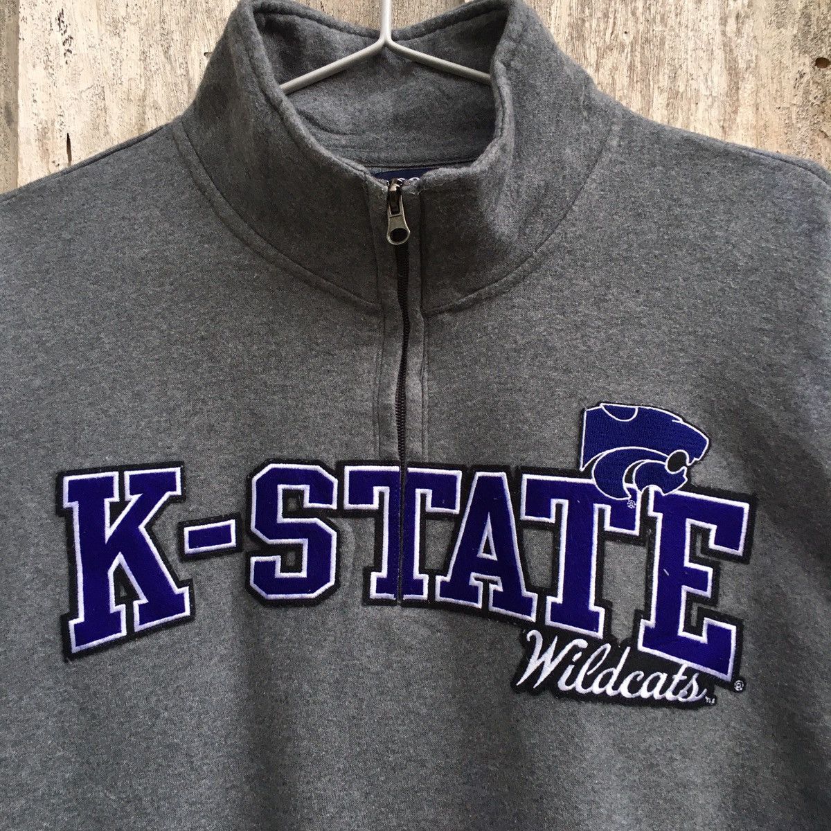 Gear for Sports × Vintage Vintage Kansas State Wildcats Half Zip Sweatshirt Size US XL / EU 56 / 4 - 2 Thumbnail