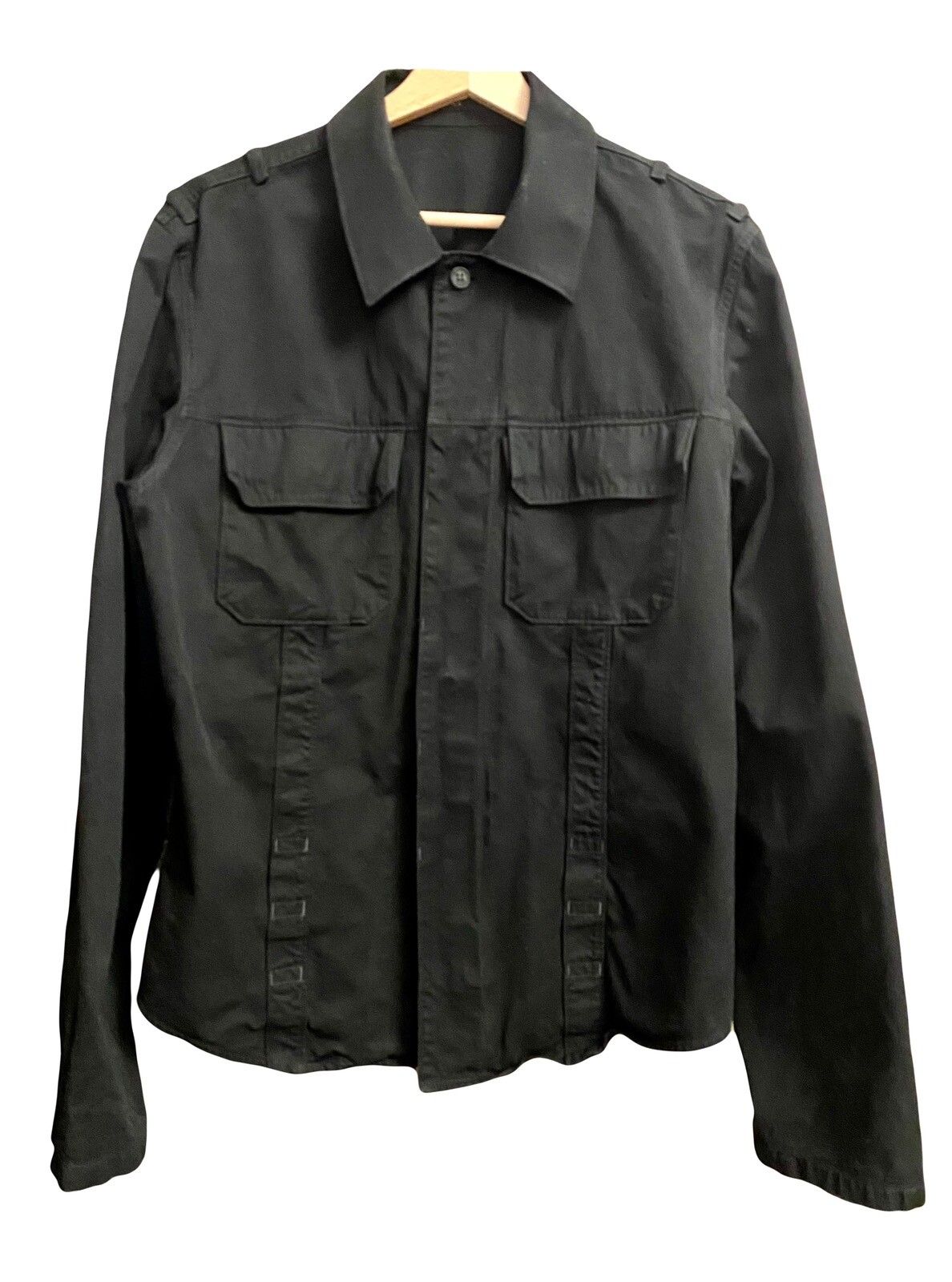 Pre-owned Gucci X Tom Ford Vintage Military Shirt Jacket 40 Men In Black