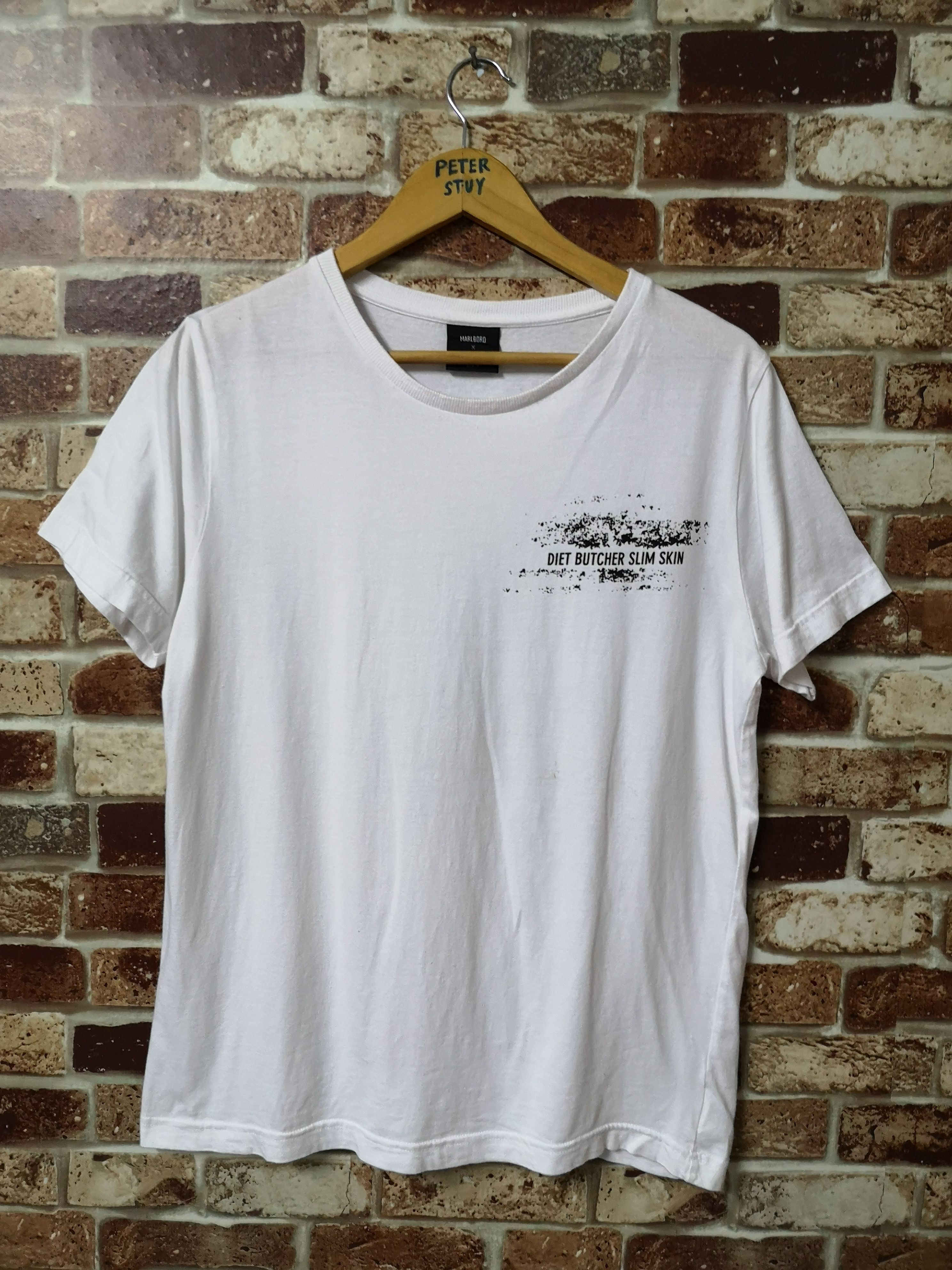 Diet Butcher Slim Skin Simple Tee by Marlboro x DBSS G575 Size US M / EU 48-50 / 2 - 1 Thumbnail