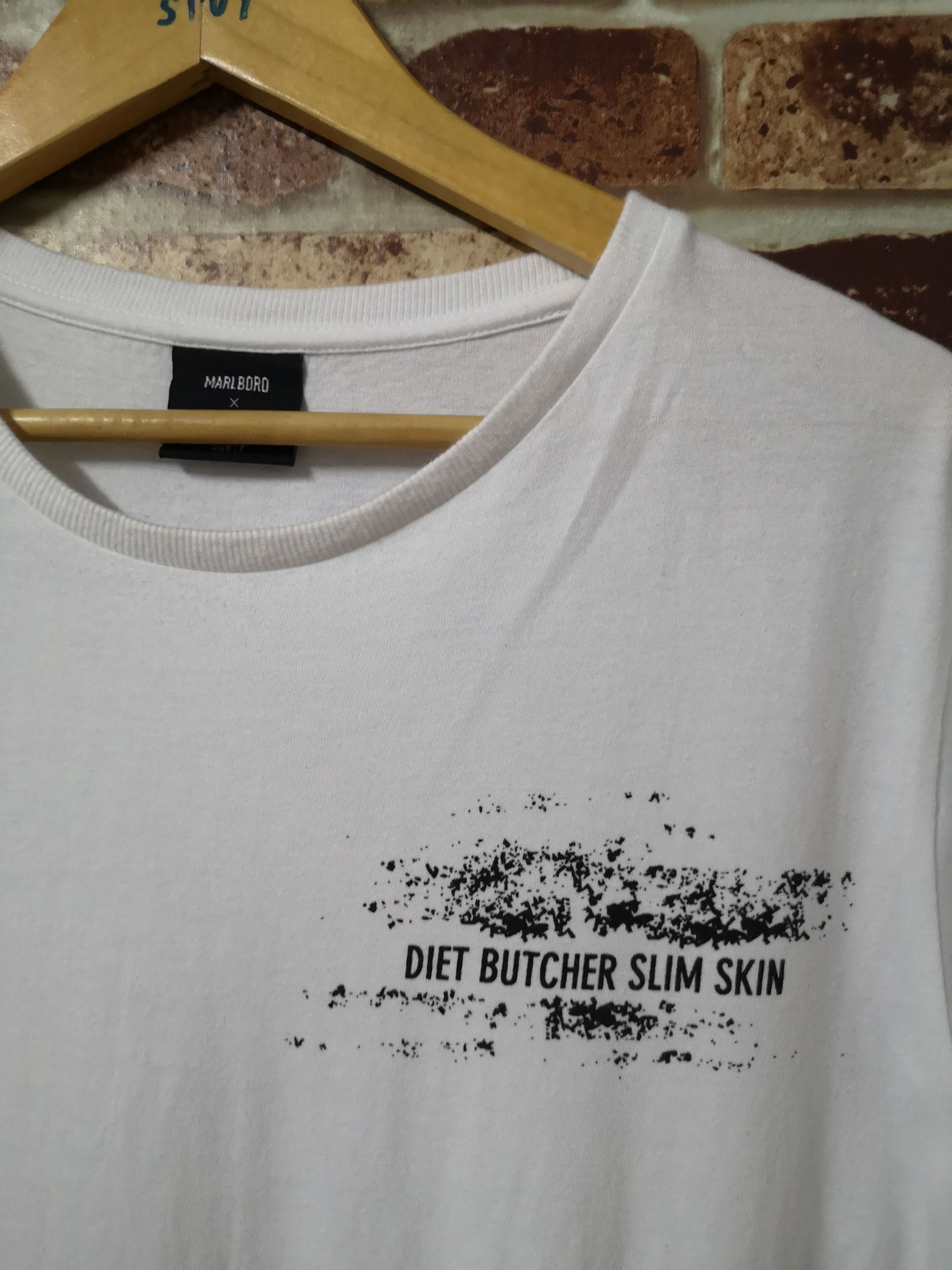 Diet Butcher Slim Skin Simple Tee by Marlboro x DBSS G575 Size US M / EU 48-50 / 2 - 2 Thumbnail