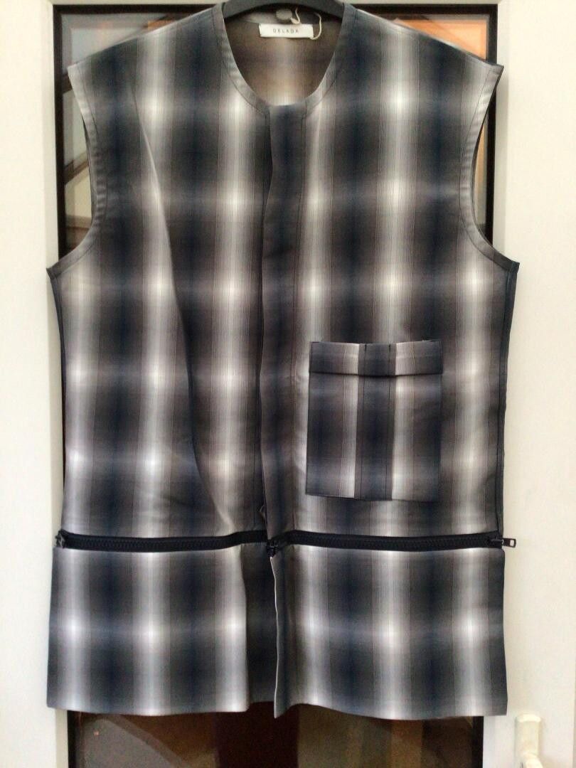 DELADA Transformable sleeveless check vest | Grailed