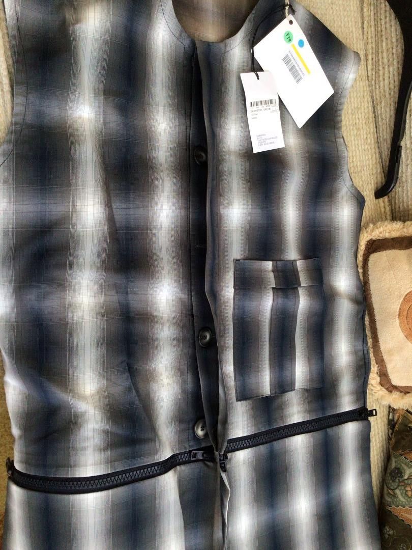 DELADA Transformable sleeveless check vest Size US L / EU 52-54 / 3 - 3 Thumbnail