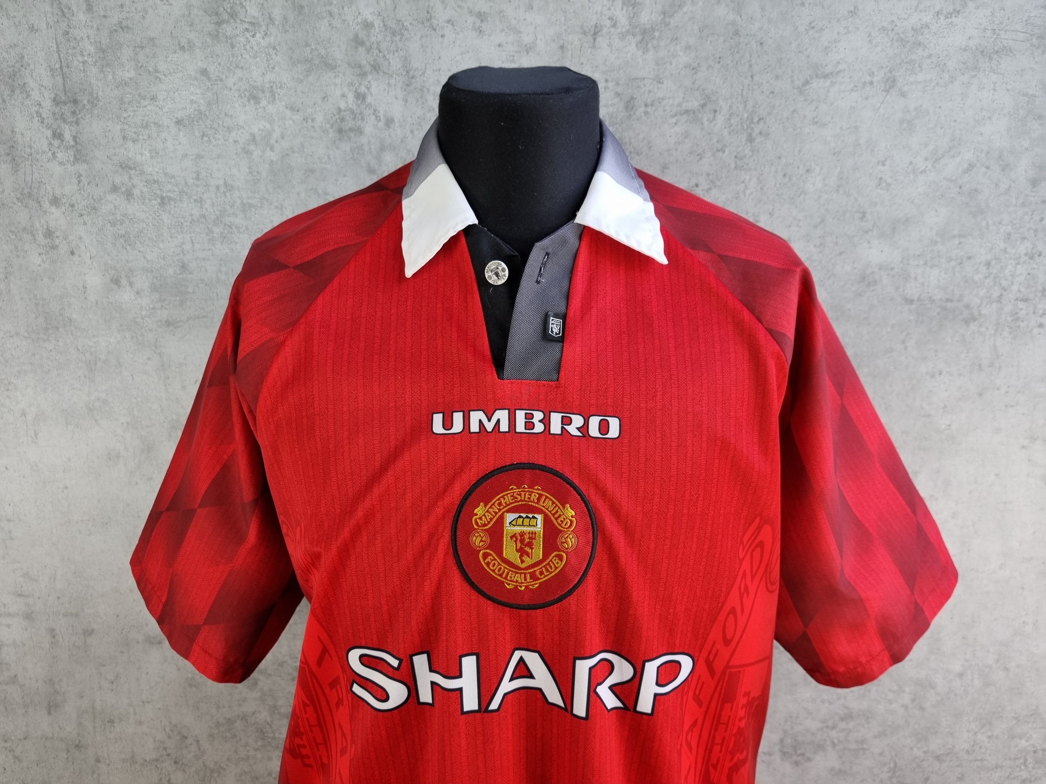 Umbro 90s Rare Manchester United Jersey Vintage UMBRO Size US L / EU 52-54 / 3 - 4 Thumbnail