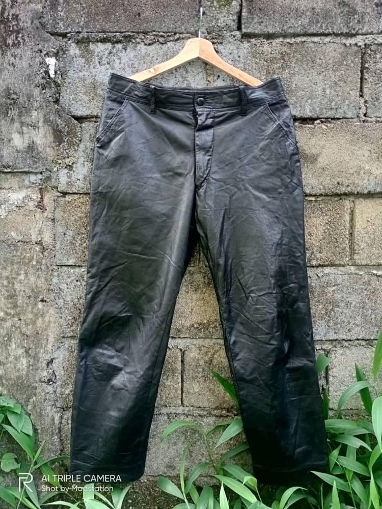 image of Leather Pants in Black, Men's (Size 34)