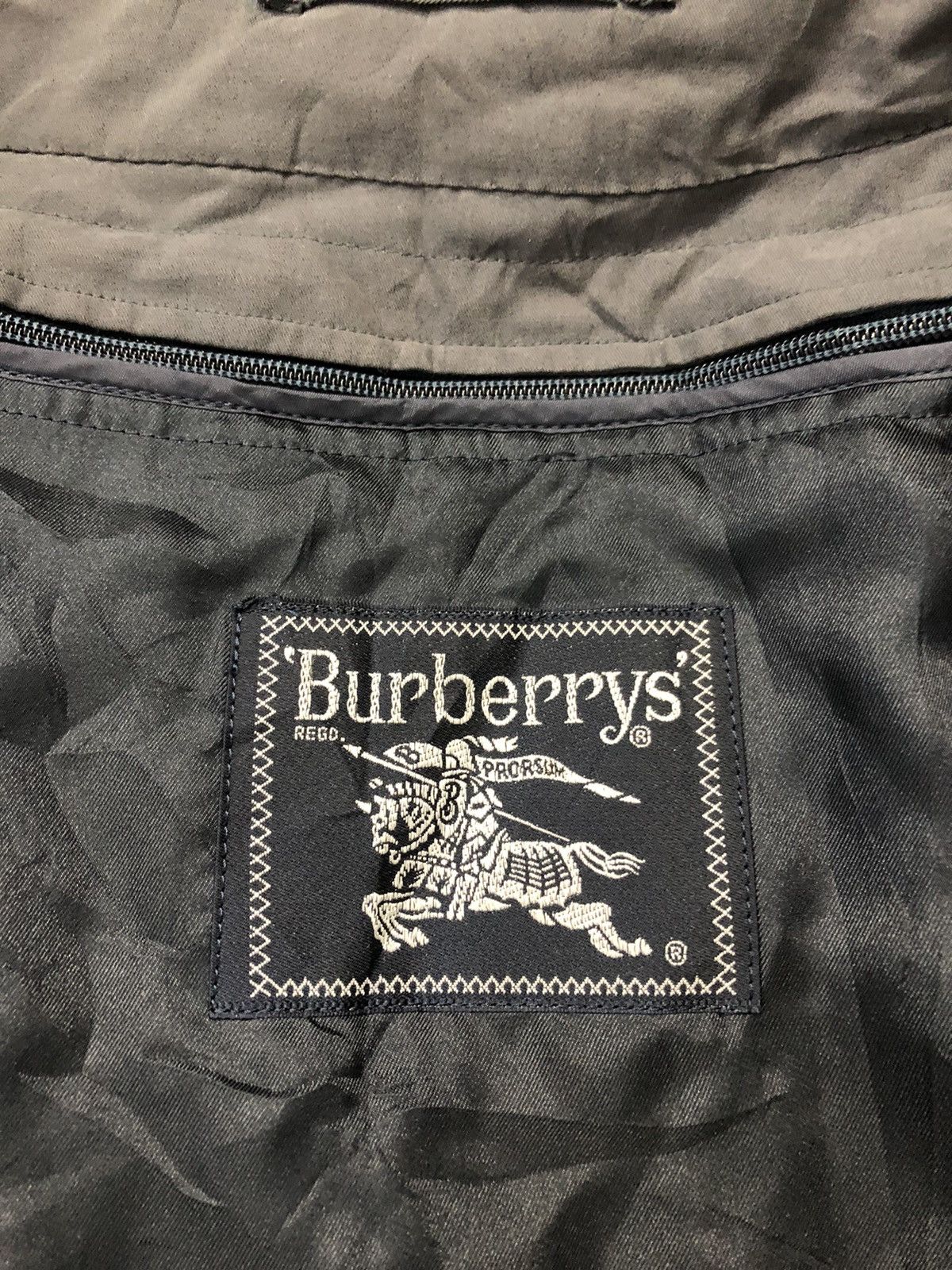 Burberry × Designer Hype 90s Burberrys London Trench Coat Parka Jacket Checked Size US L / EU 52-54 / 3 - 6 Thumbnail